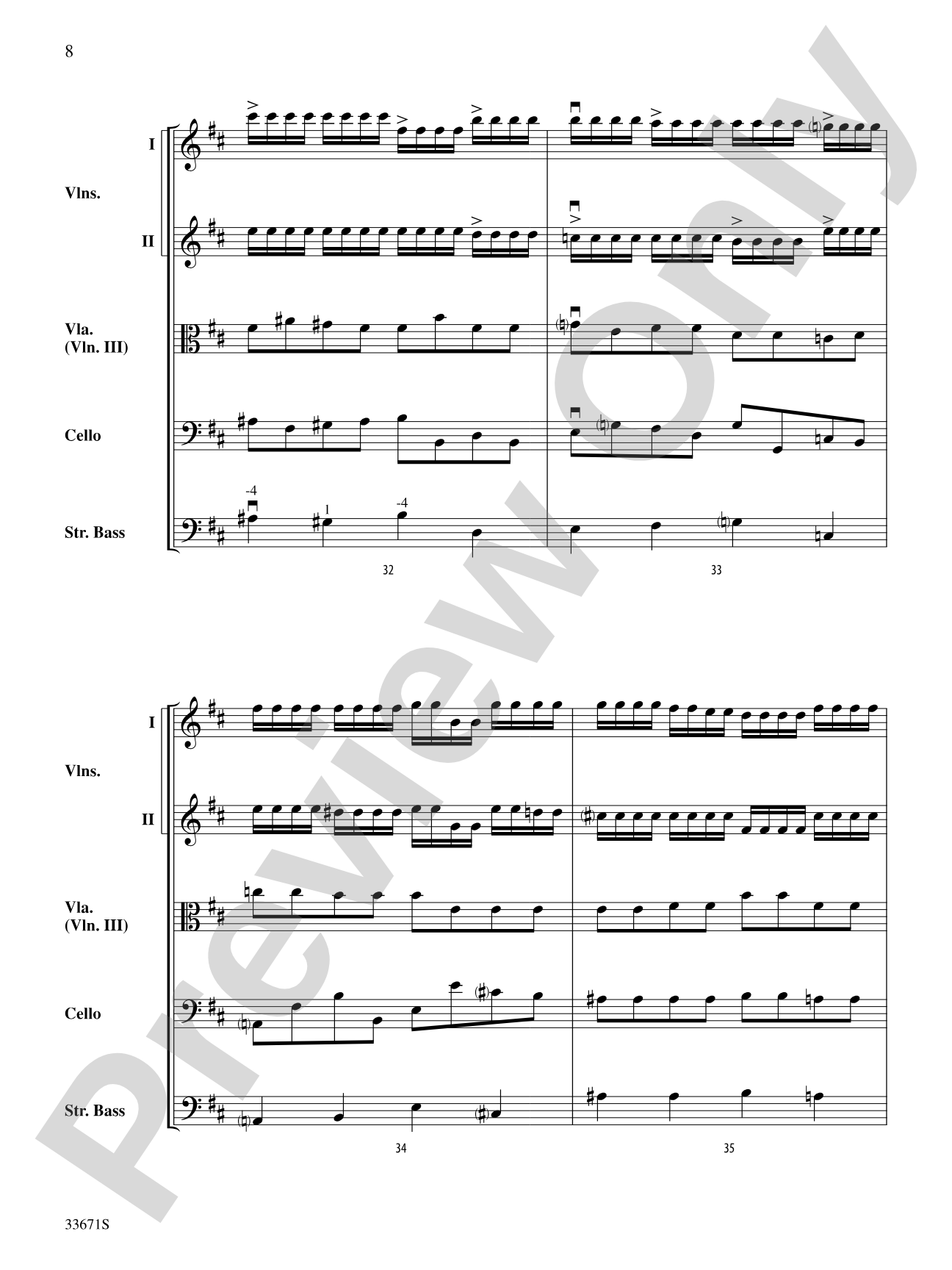 Allegro Vivo: String Orchestra Conductor Score & Parts
