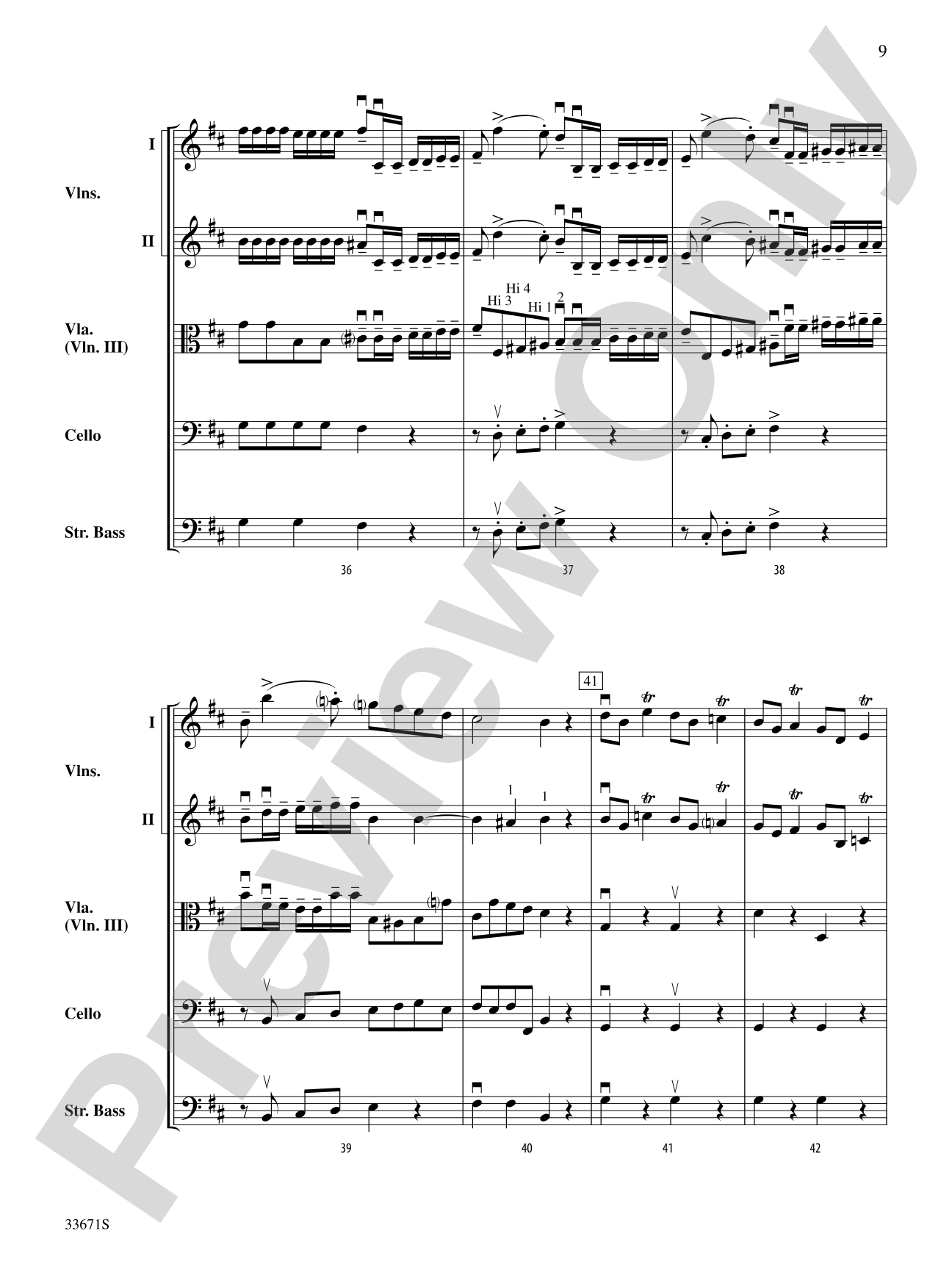 Allegro Vivo: String Orchestra Conductor Score & Parts