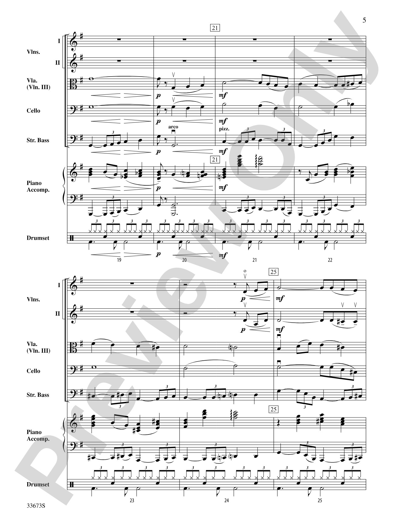At Last: String Orchestra Conductor Score & Parts