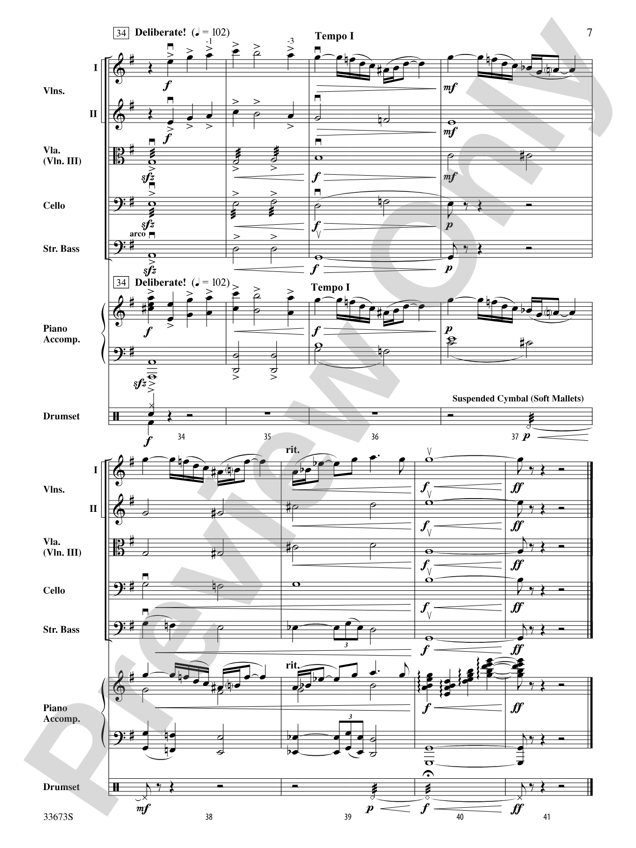 At Last: String Orchestra Conductor Score & Parts