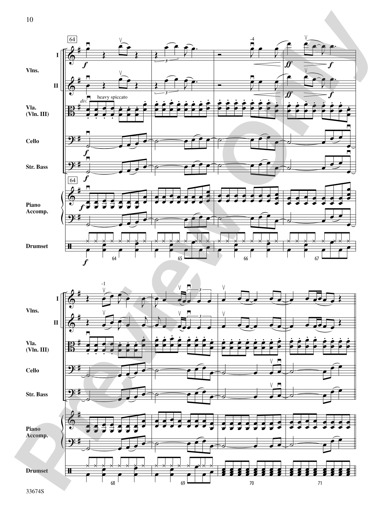 Don't Stop Believin': String Orchestra Conductor Score & Parts