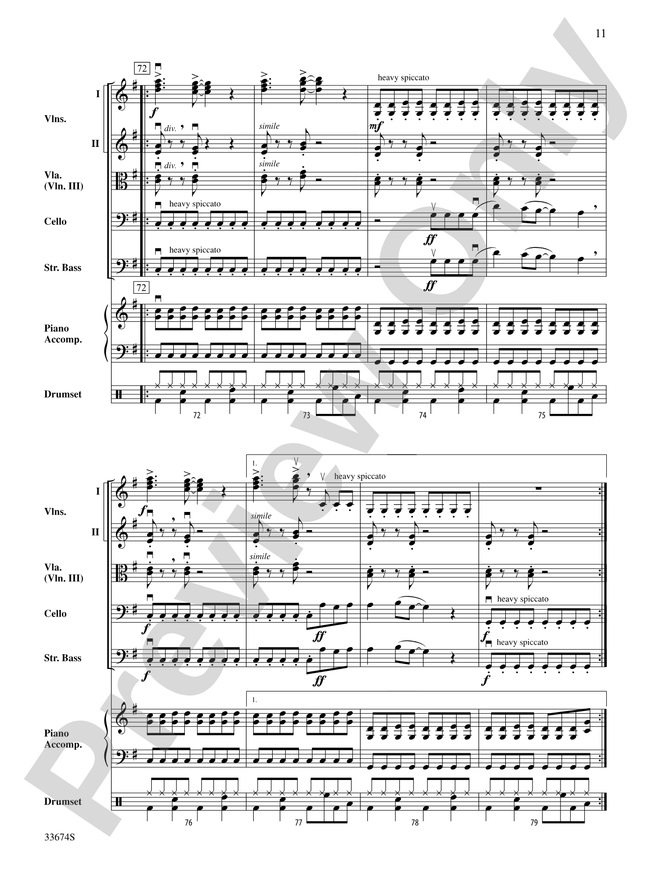 Don't Stop Believin': String Orchestra Conductor Score & Parts