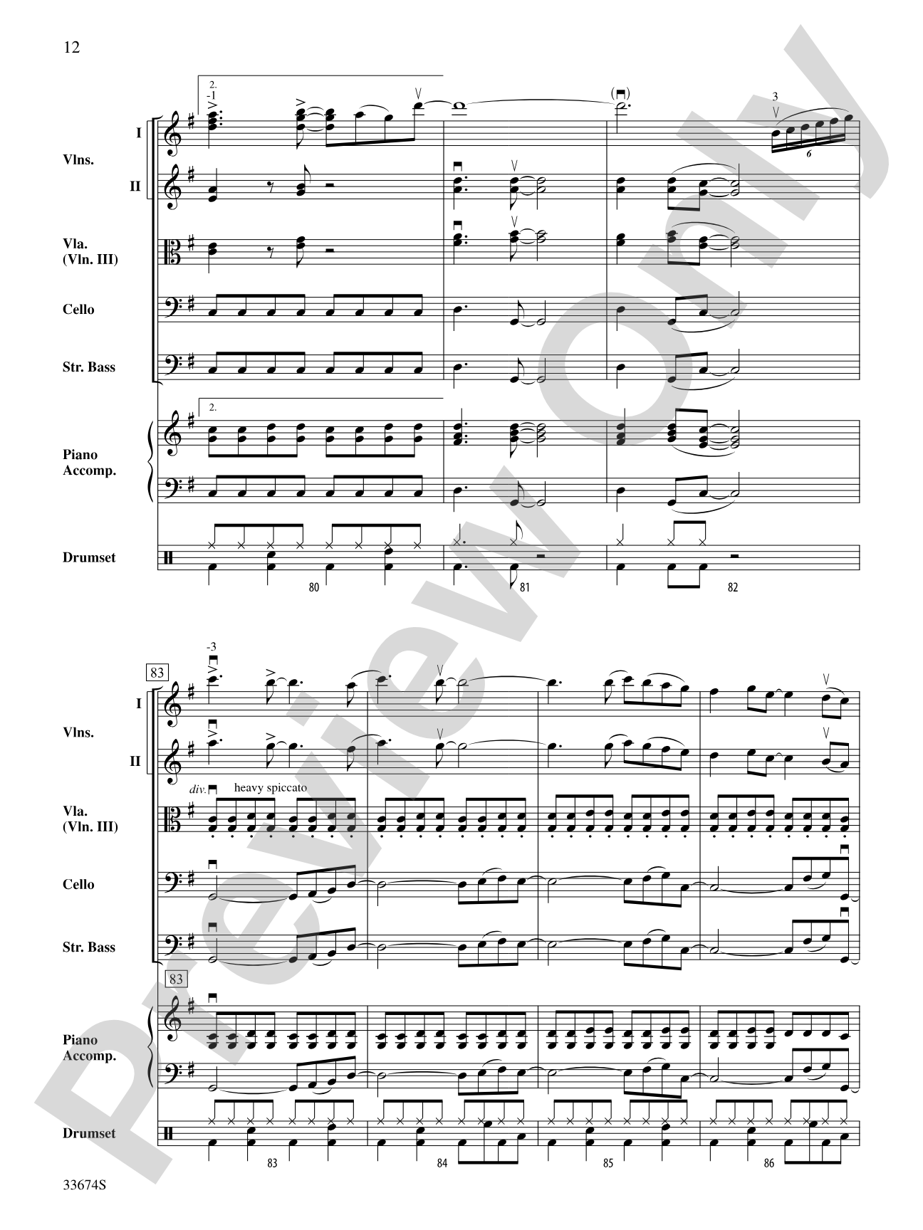 Don't Stop Believin': String Orchestra Conductor Score & Parts