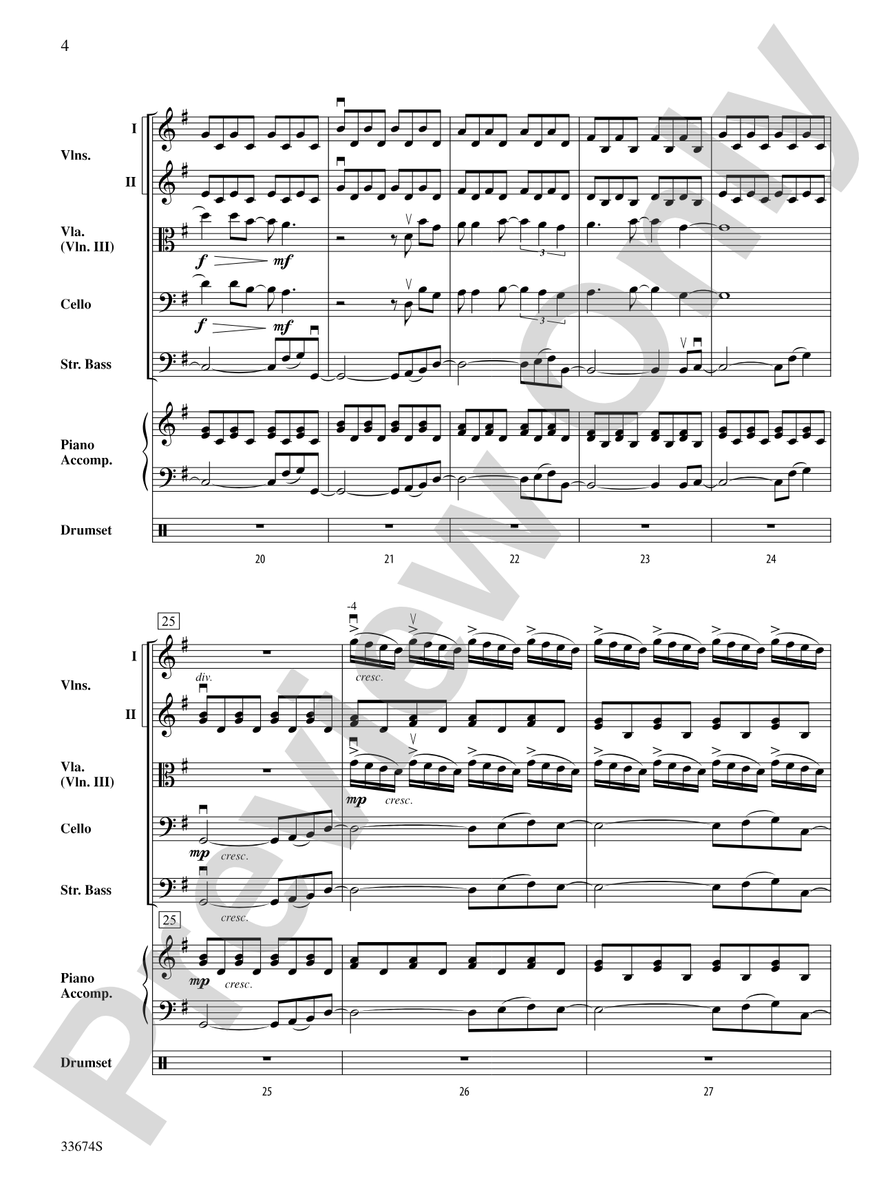 Don't Stop Believin': String Orchestra Conductor Score & Parts
