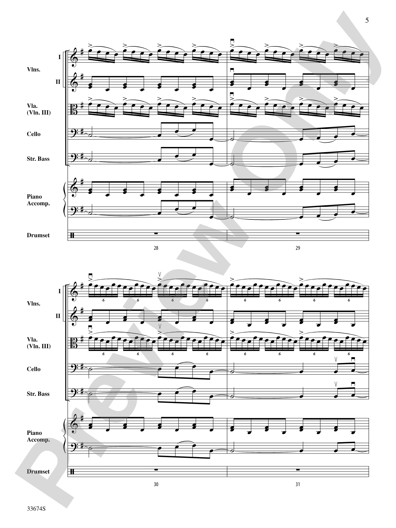 Don't Stop Believin': String Orchestra Conductor Score & Parts