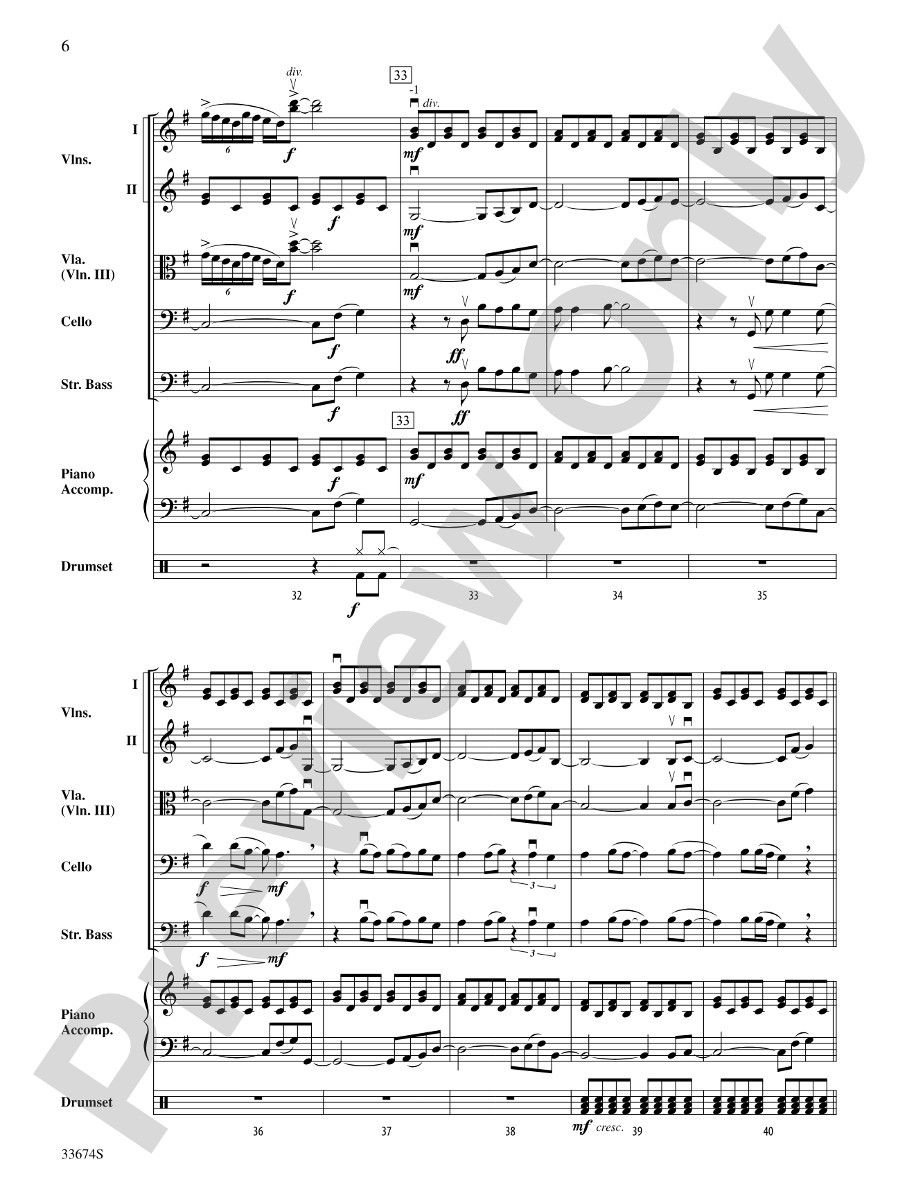 Don't Stop Believin': String Orchestra Conductor Score & Parts