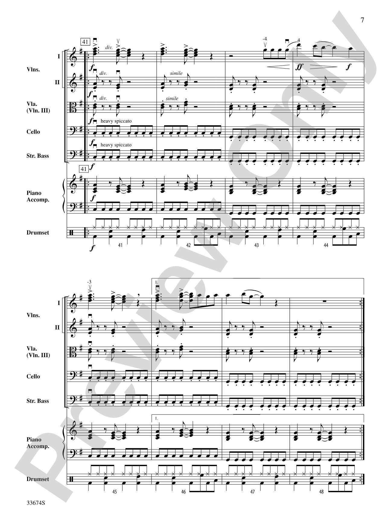 Don't Stop Believin': String Orchestra Conductor Score & Parts