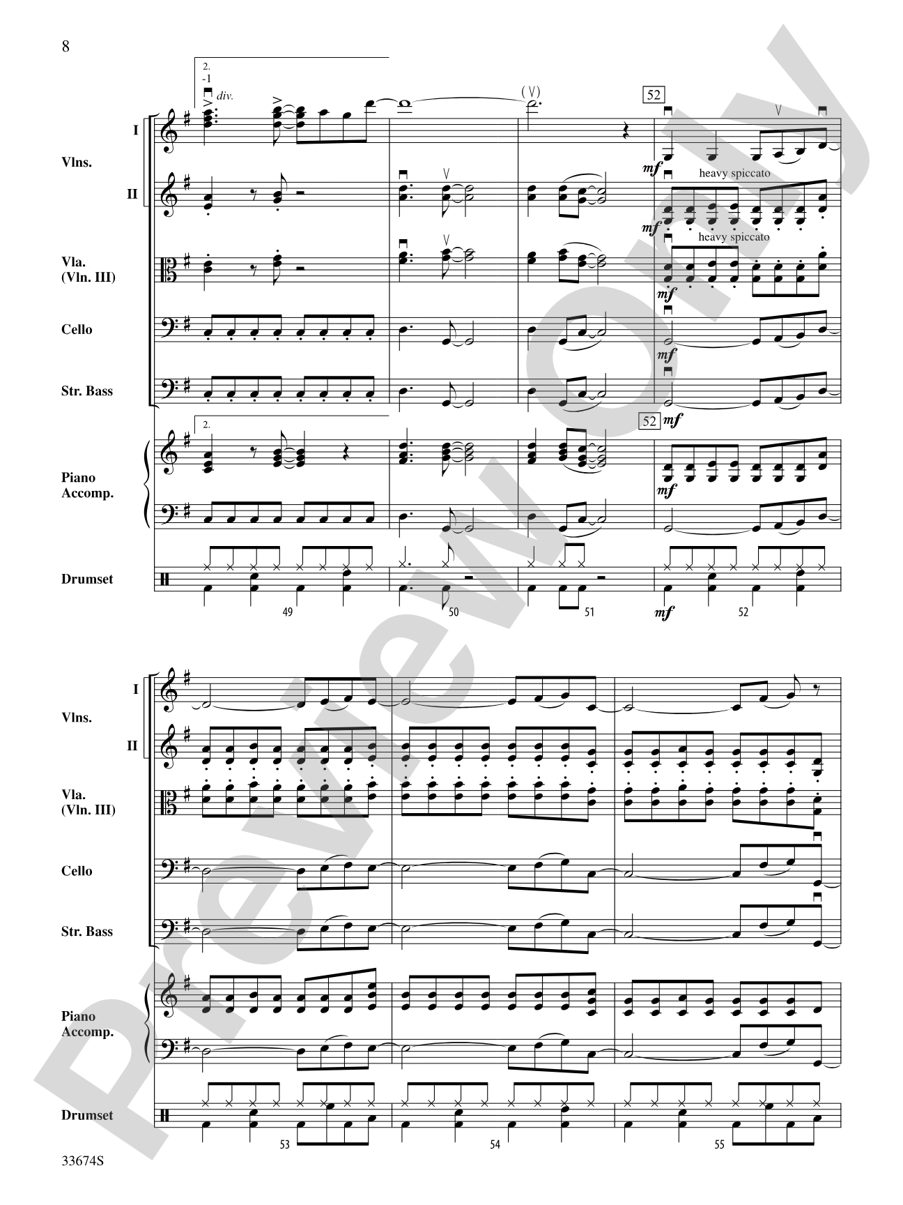 Don't Stop Believin': String Orchestra Conductor Score & Parts