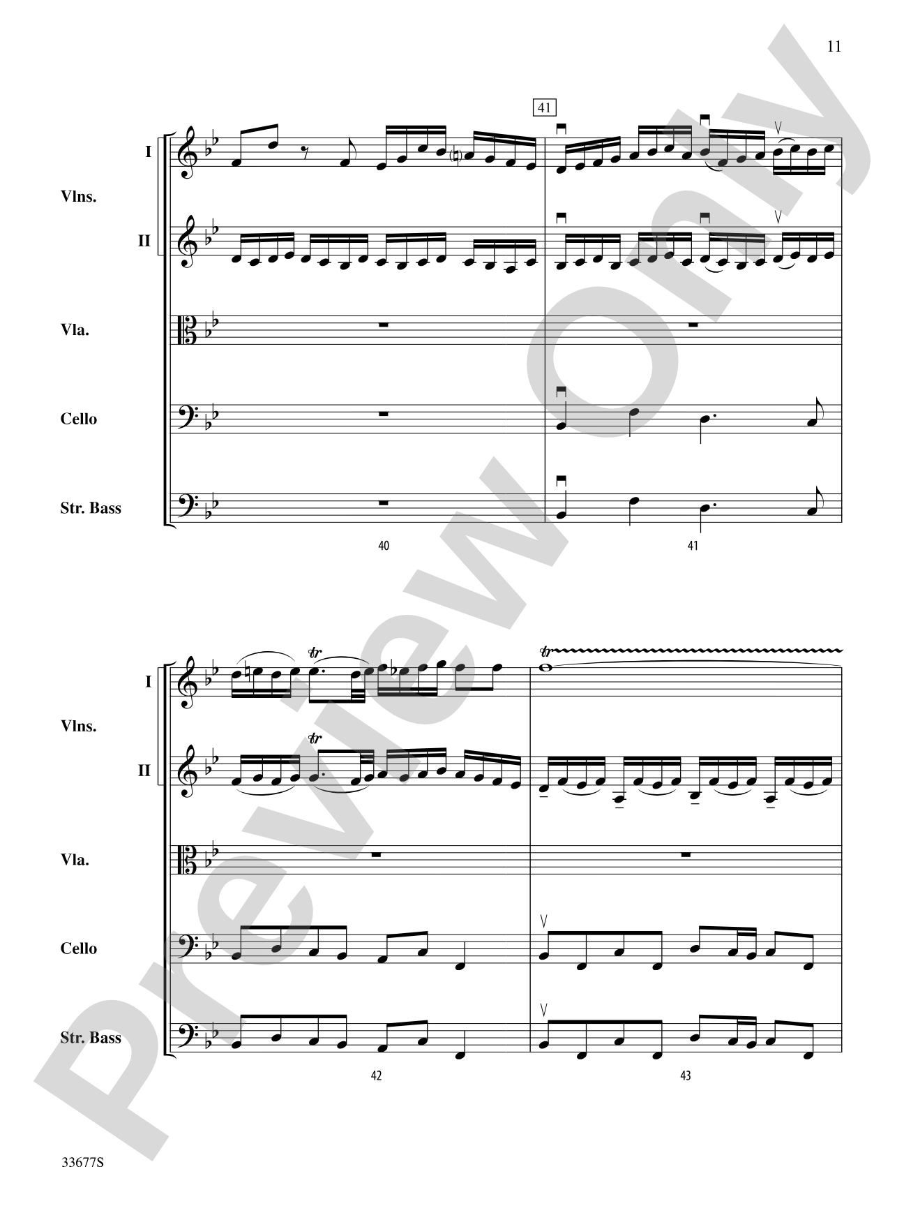 Organ Fugue in G Minor: String Orchestra Conductor Score & Parts