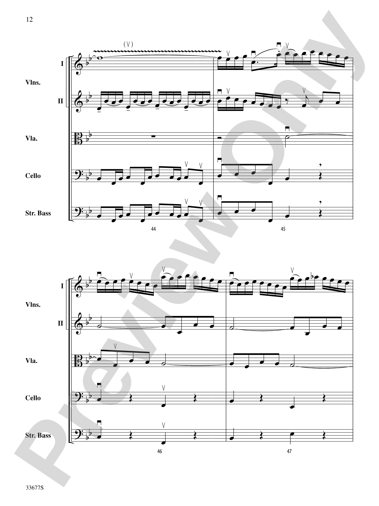 Organ Fugue in G Minor: String Orchestra Conductor Score & Parts