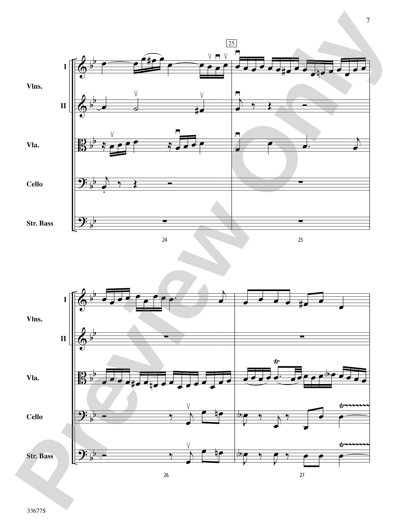 Organ Fugue in G Minor: String Orchestra Conductor Score & Parts