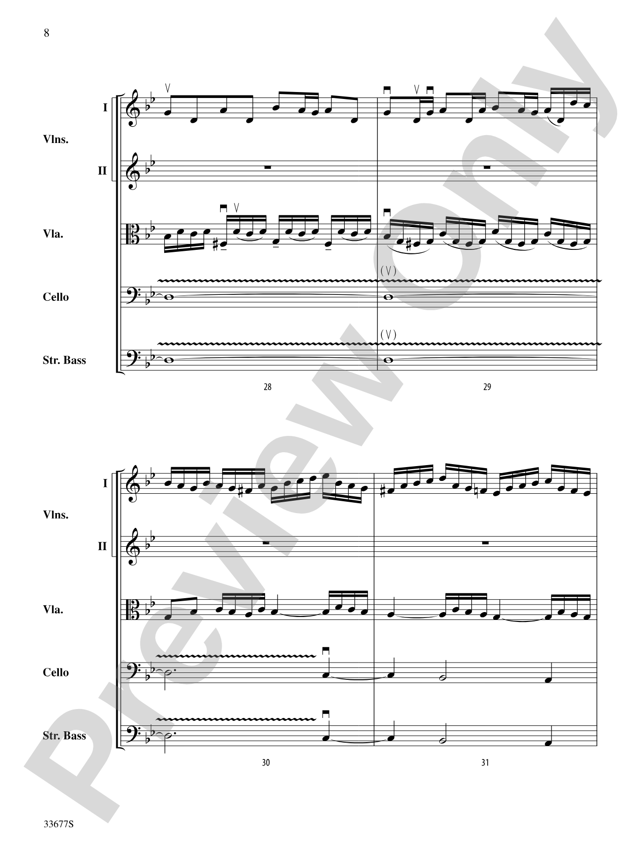 Organ Fugue in G Minor: String Orchestra Conductor Score & Parts