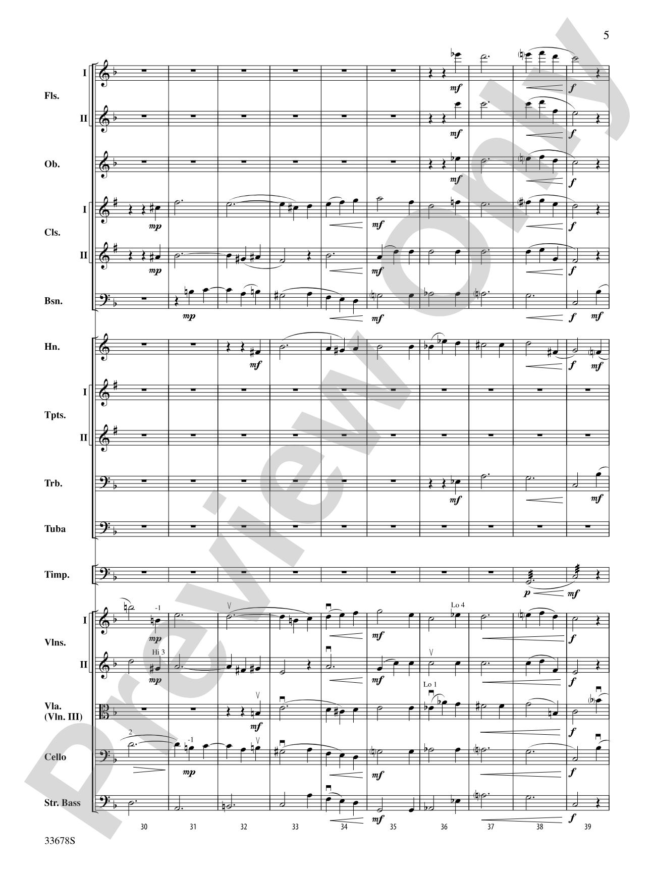 How Lovely Is Thy Dwelling Place: Full Orchestra Conductor Score & Parts