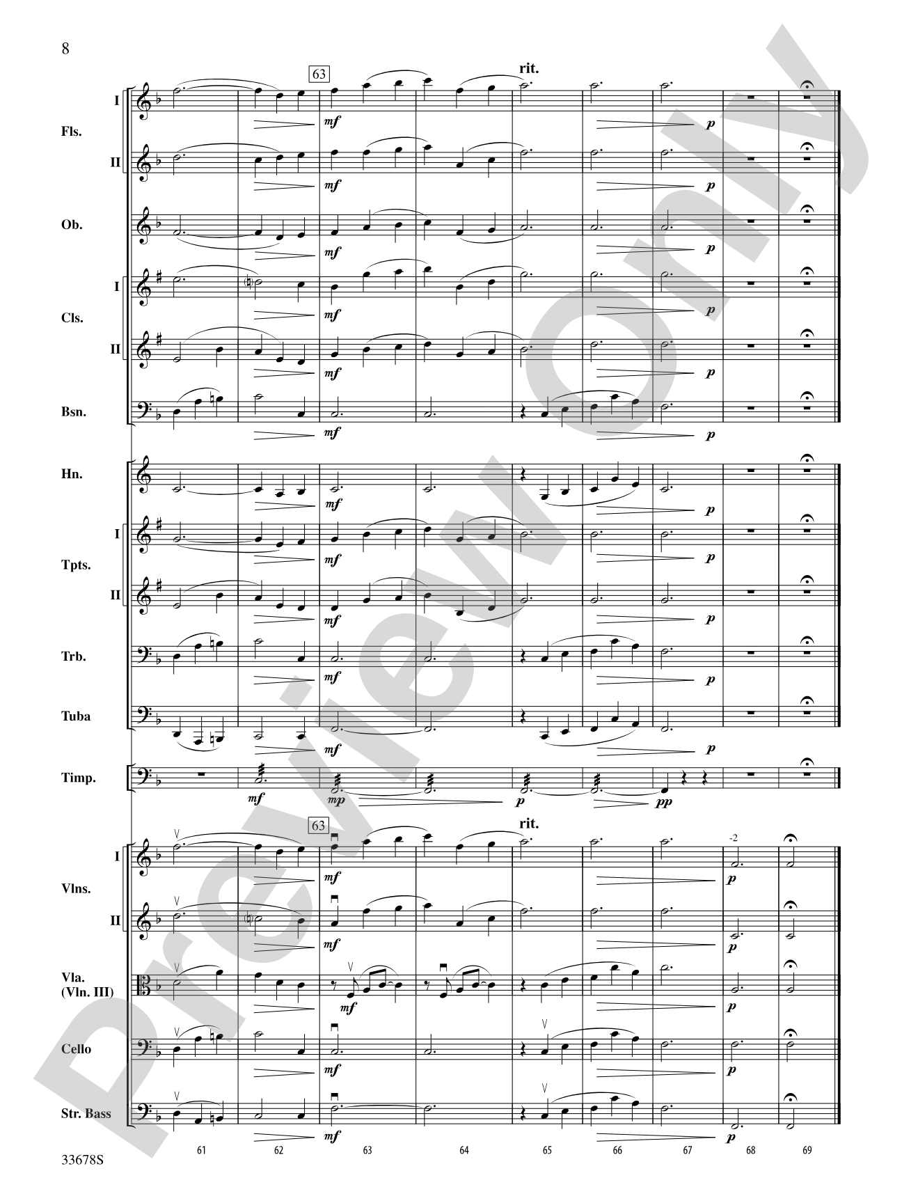 How Lovely Is Thy Dwelling Place: Full Orchestra Conductor Score & Parts