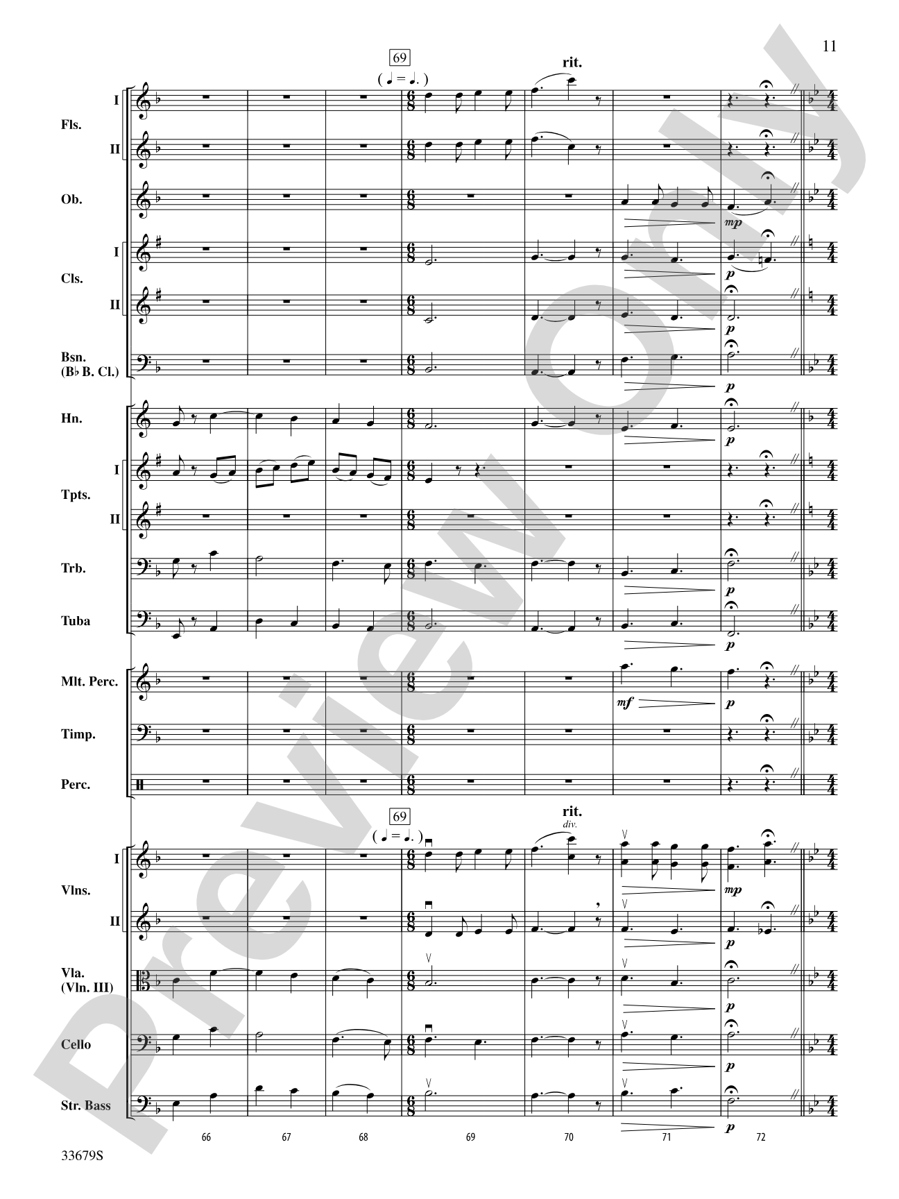 A Holst Christmas: Full Orchestra Conductor Score & Parts