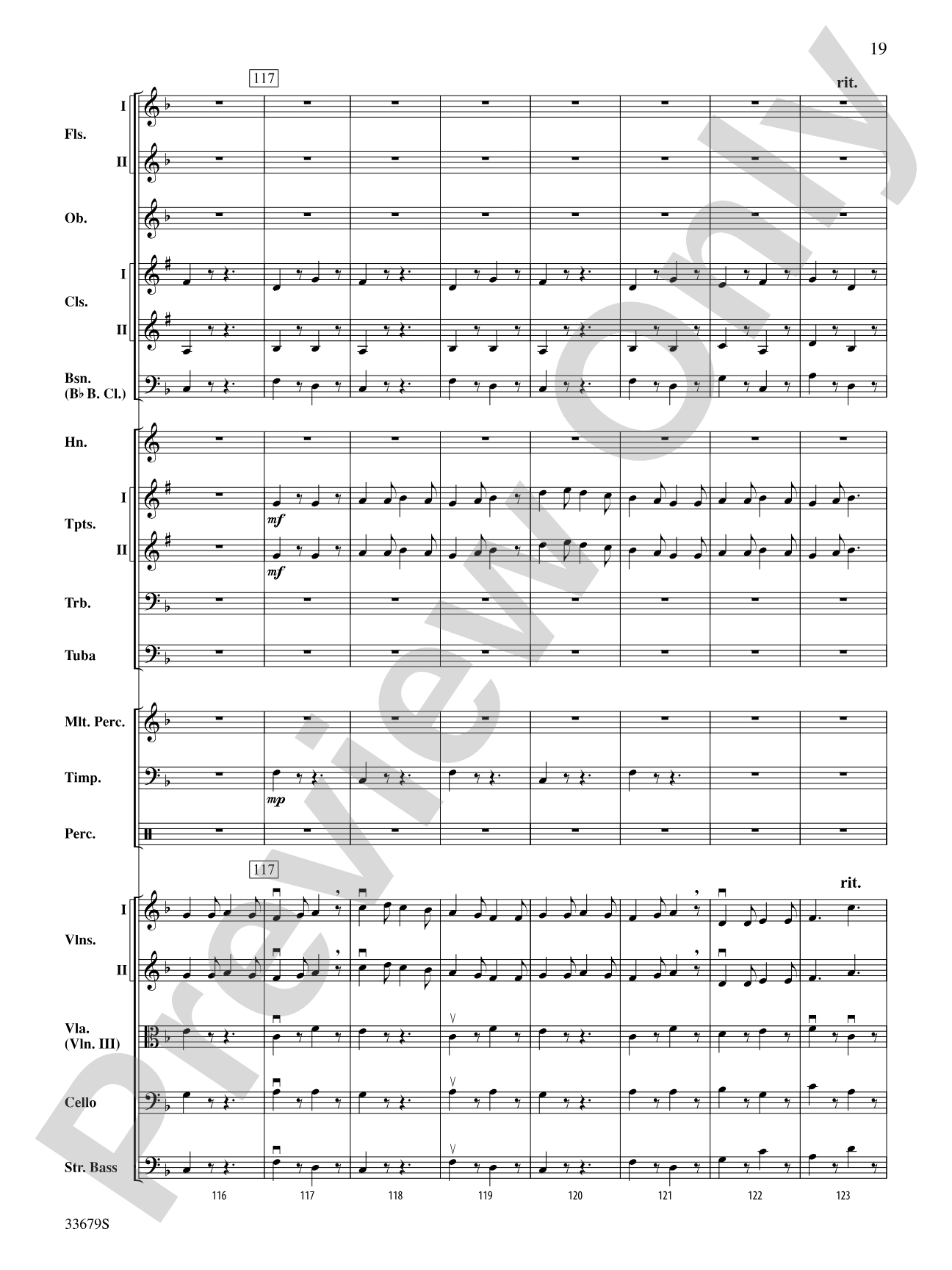 A Holst Christmas: Full Orchestra Conductor Score & Parts