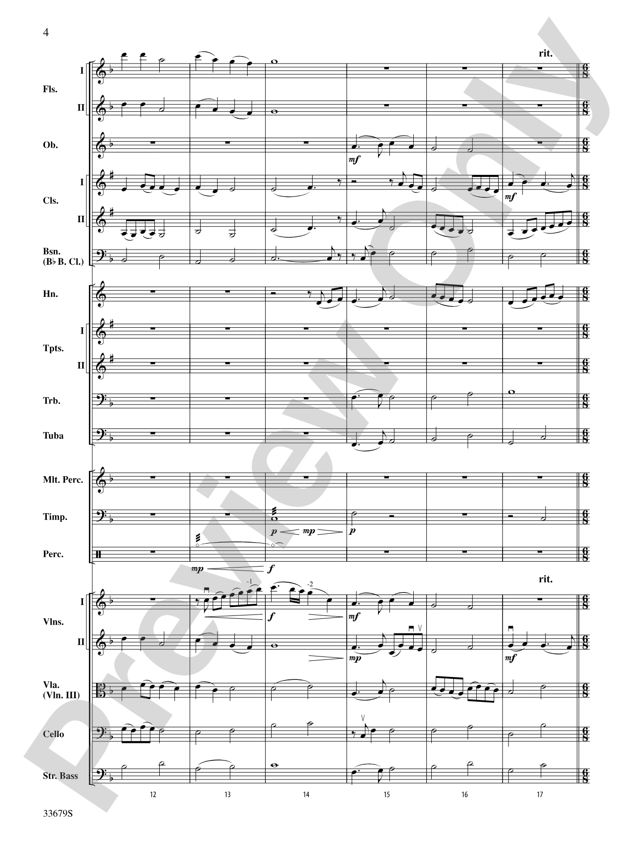 A Holst Christmas: Full Orchestra Conductor Score & Parts