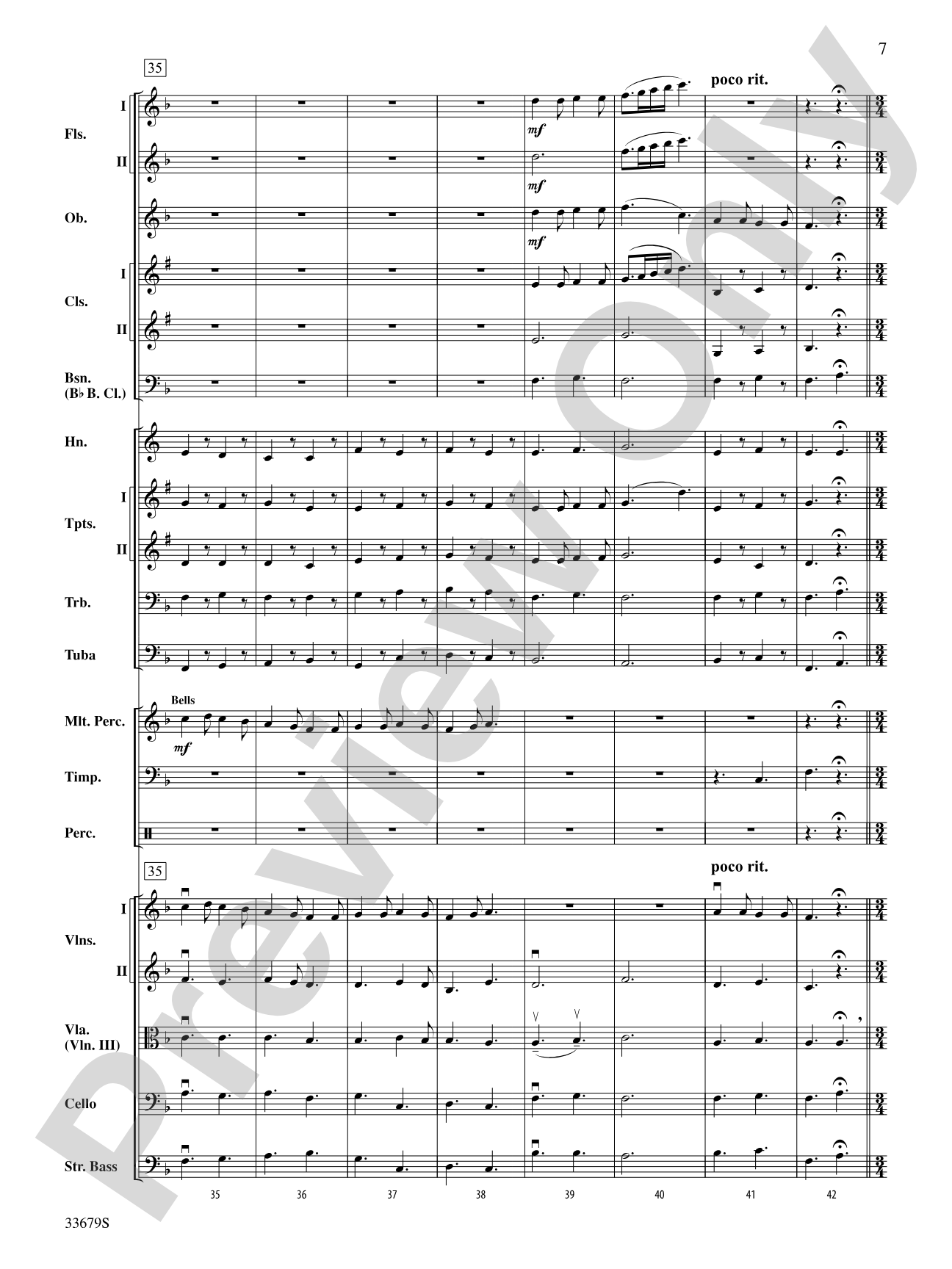 A Holst Christmas: Full Orchestra Conductor Score & Parts