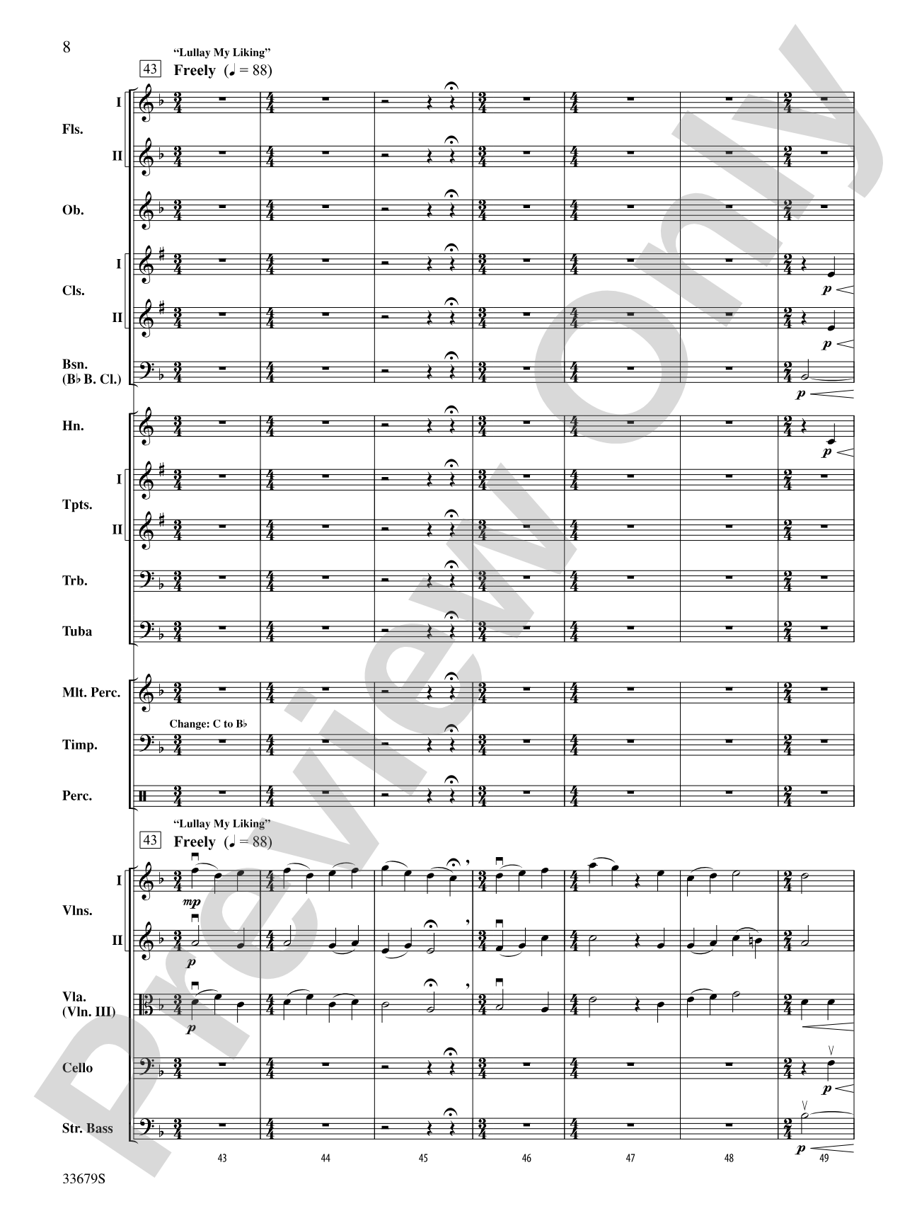 A Holst Christmas: Full Orchestra Conductor Score & Parts