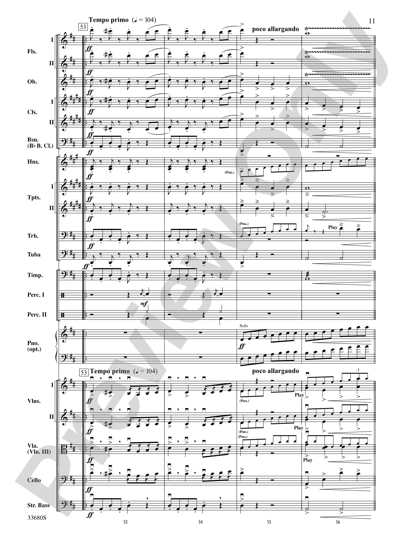 Pomp and Circumstance: Full Orchestra Conductor Score & Parts