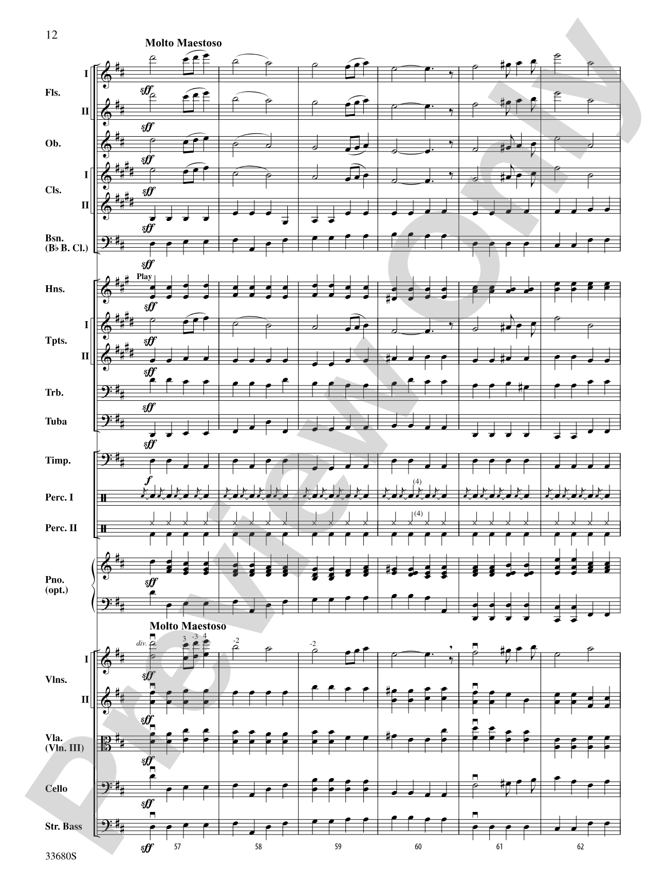 Pomp and Circumstance: Full Orchestra Conductor Score & Parts