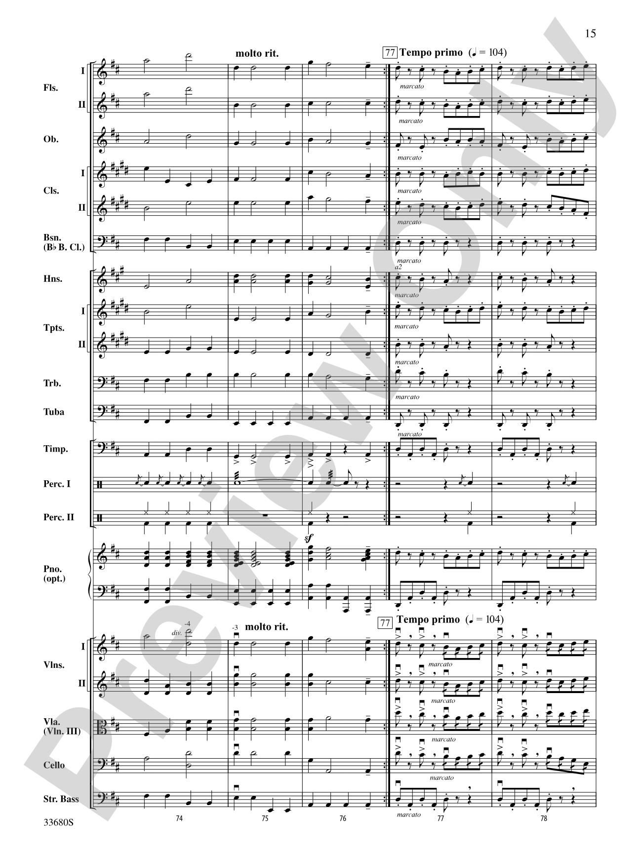 Pomp and Circumstance: Full Orchestra Conductor Score & Parts