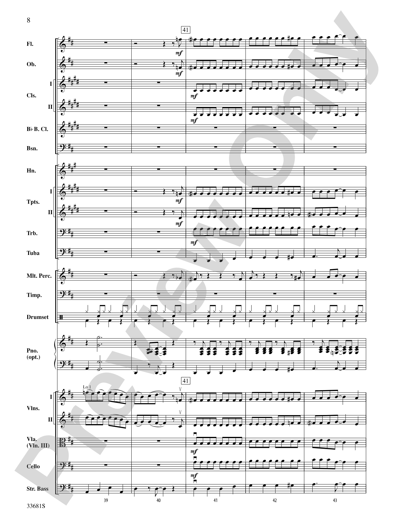 Jazzy Little Brown Jug: Full Orchestra Conductor Score & Parts
