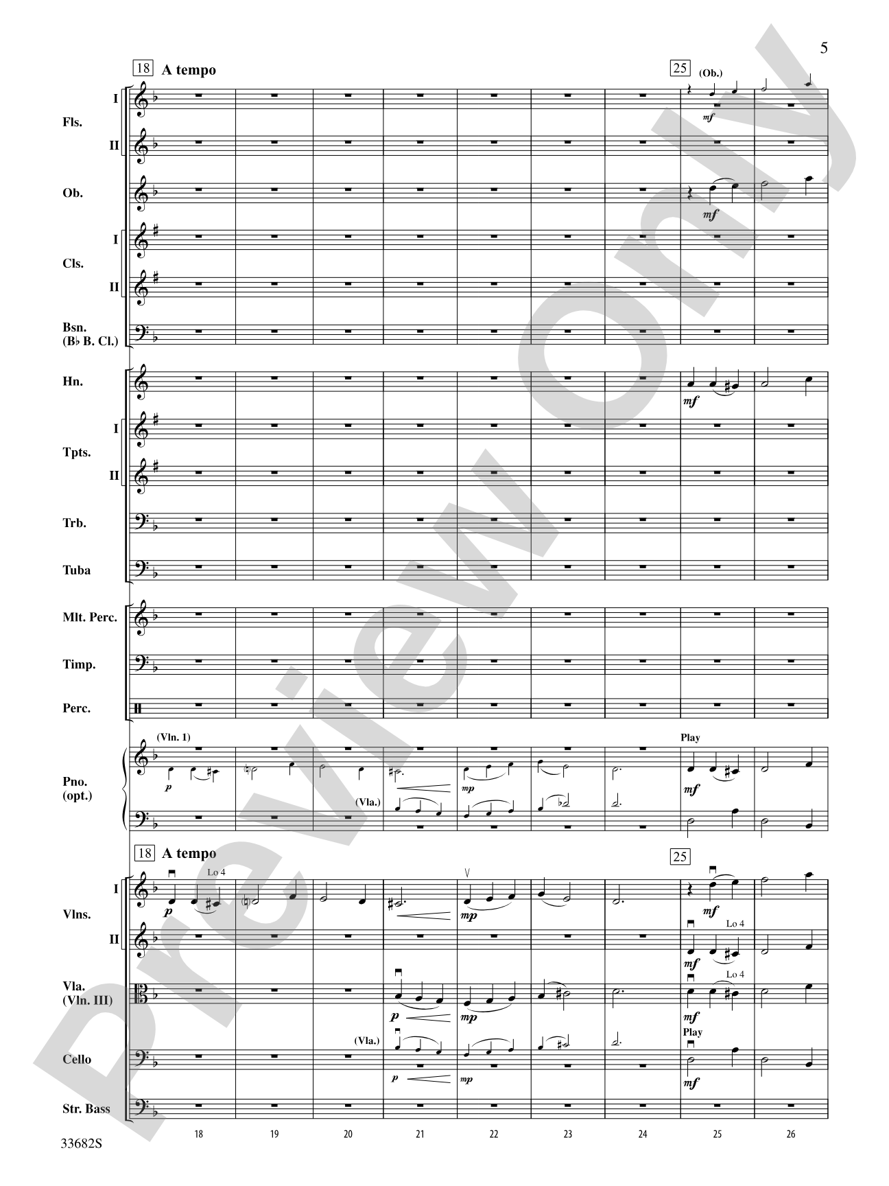 Coventry Carol: Full Orchestra Conductor Score & Parts