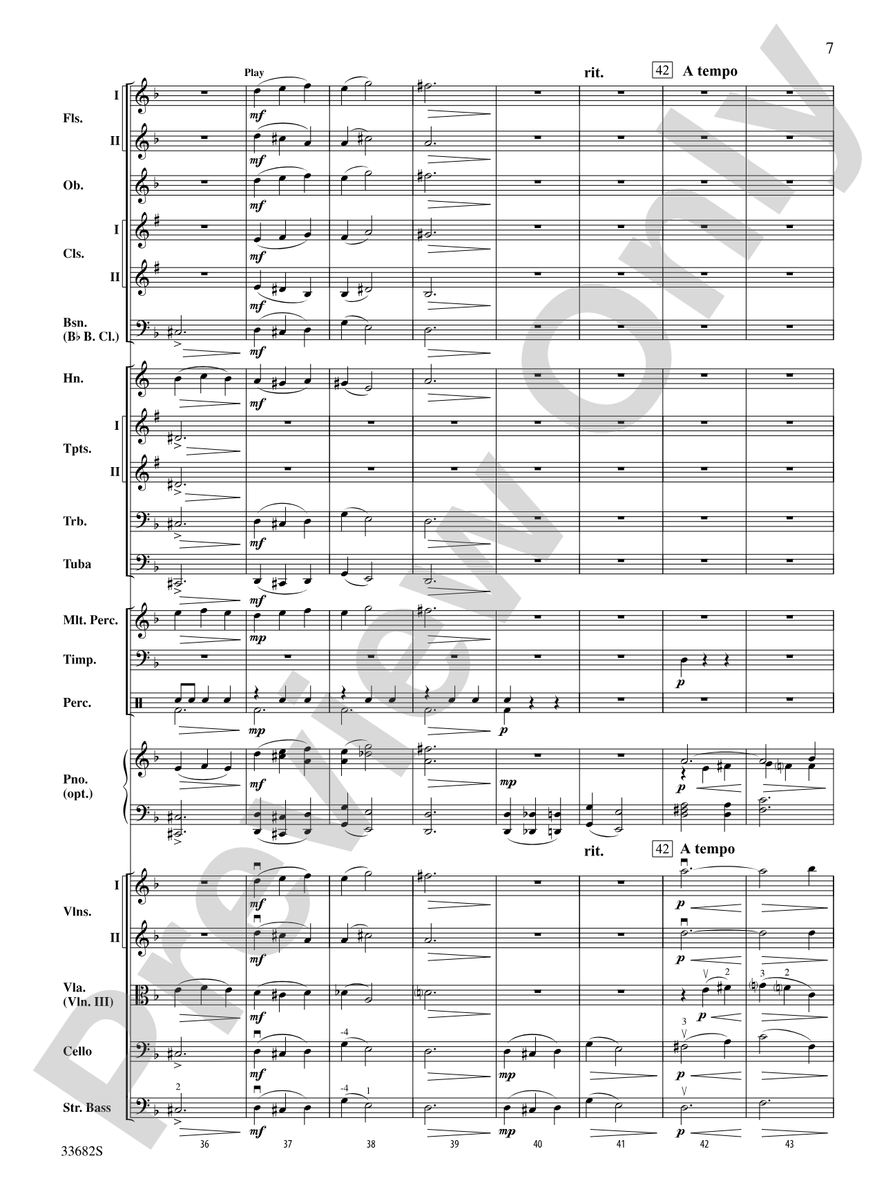 Coventry Carol: Full Orchestra Conductor Score & Parts