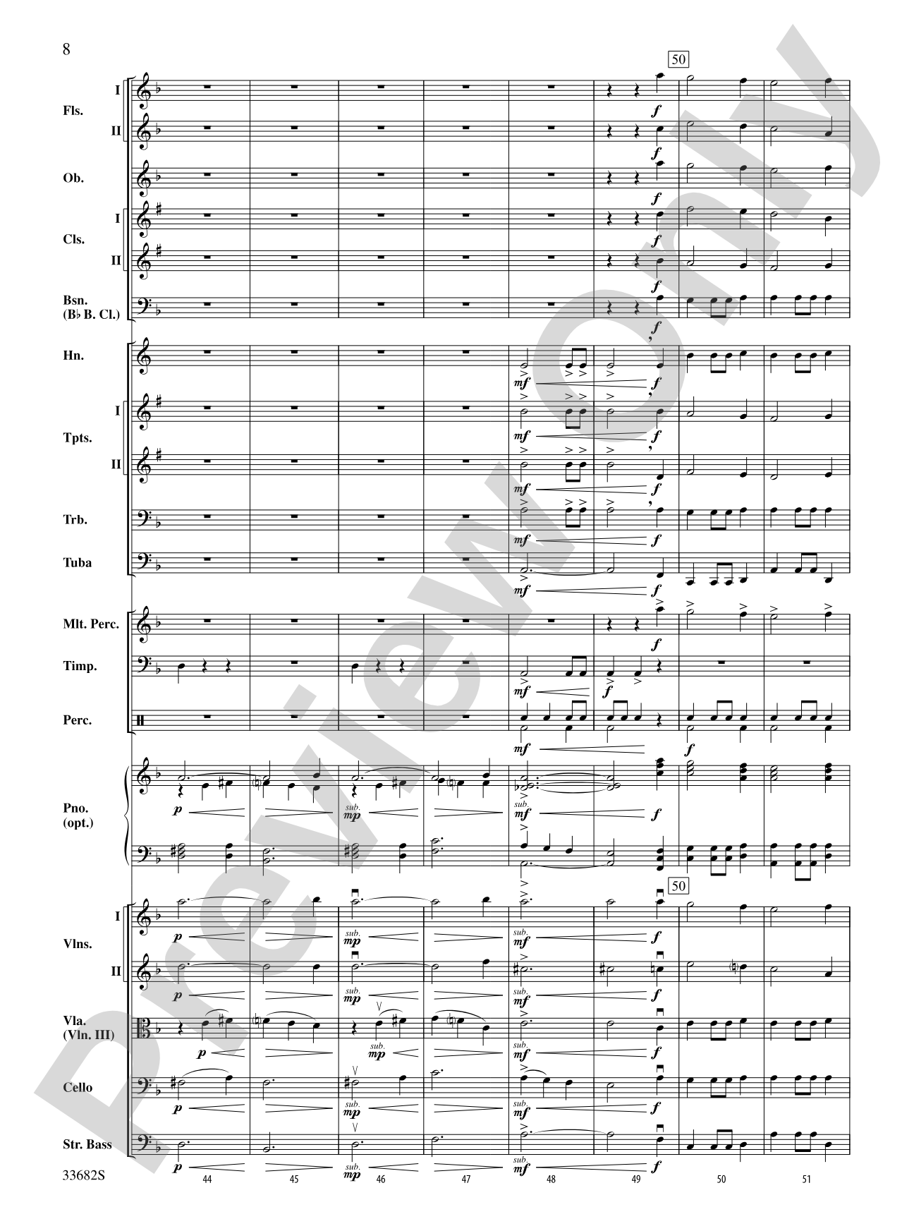 Coventry Carol: Full Orchestra Conductor Score & Parts