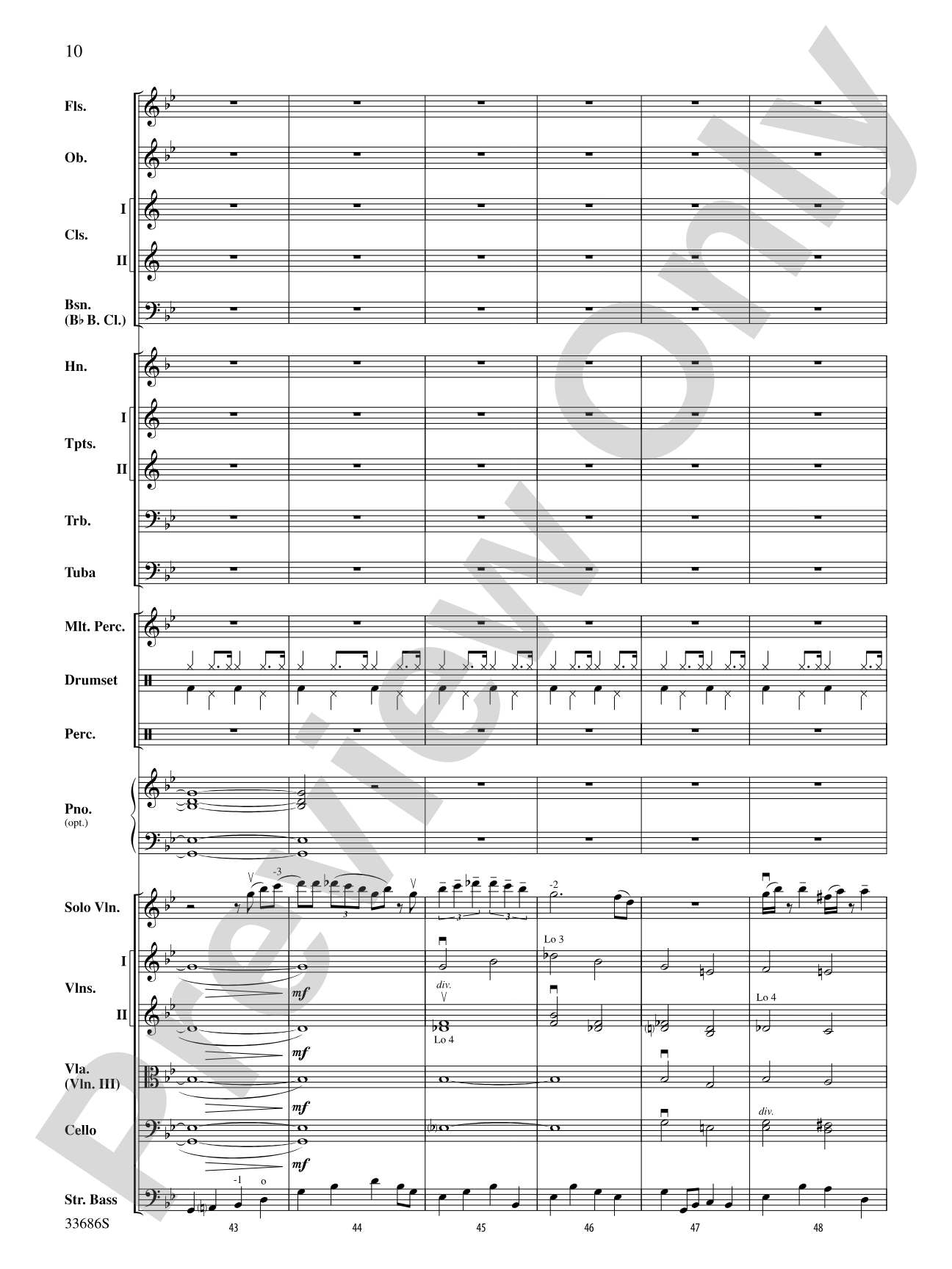 The Pink Panther: Full Orchestra Conductor Score & Parts