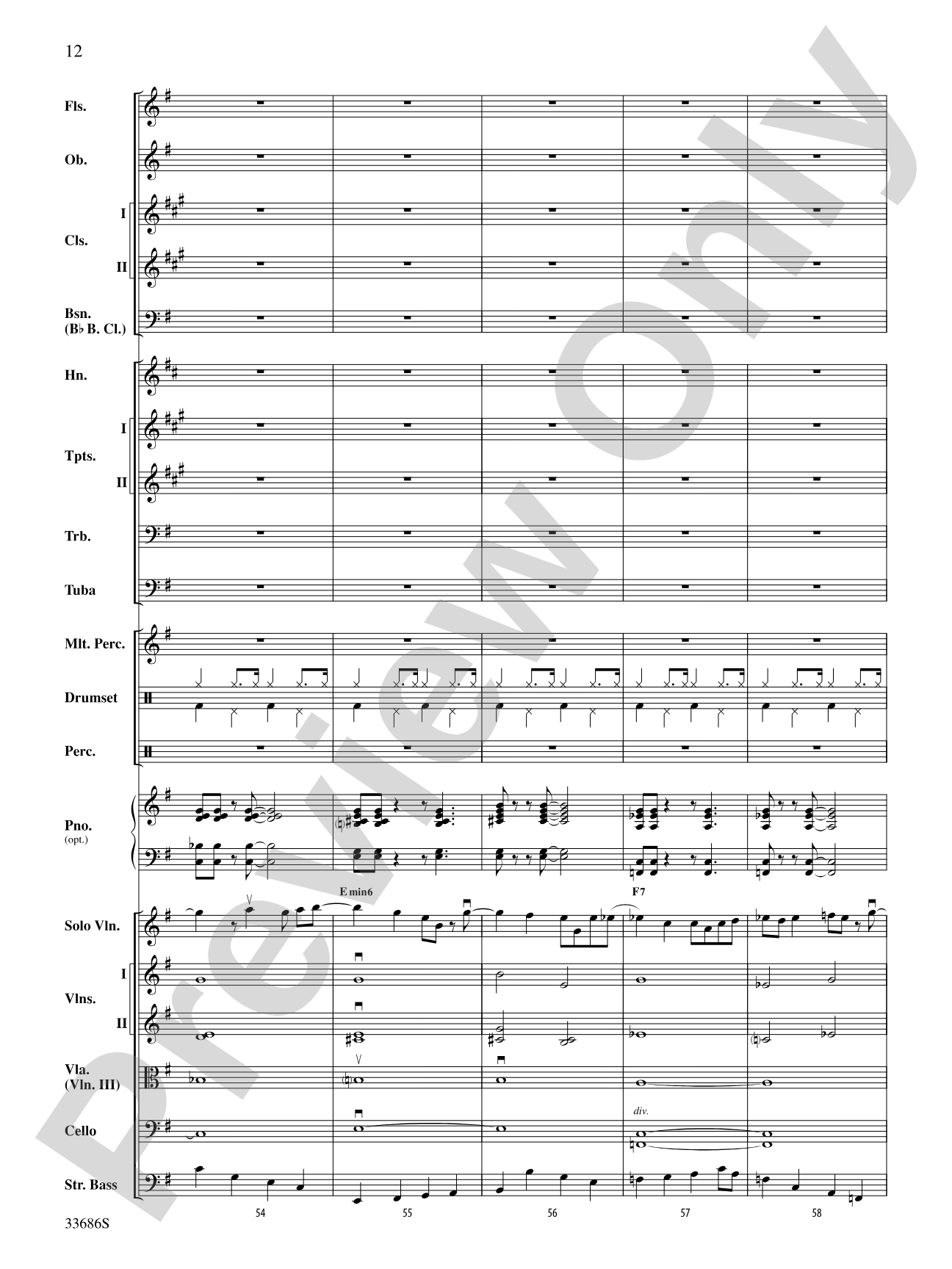 The Pink Panther: Full Orchestra Conductor Score & Parts