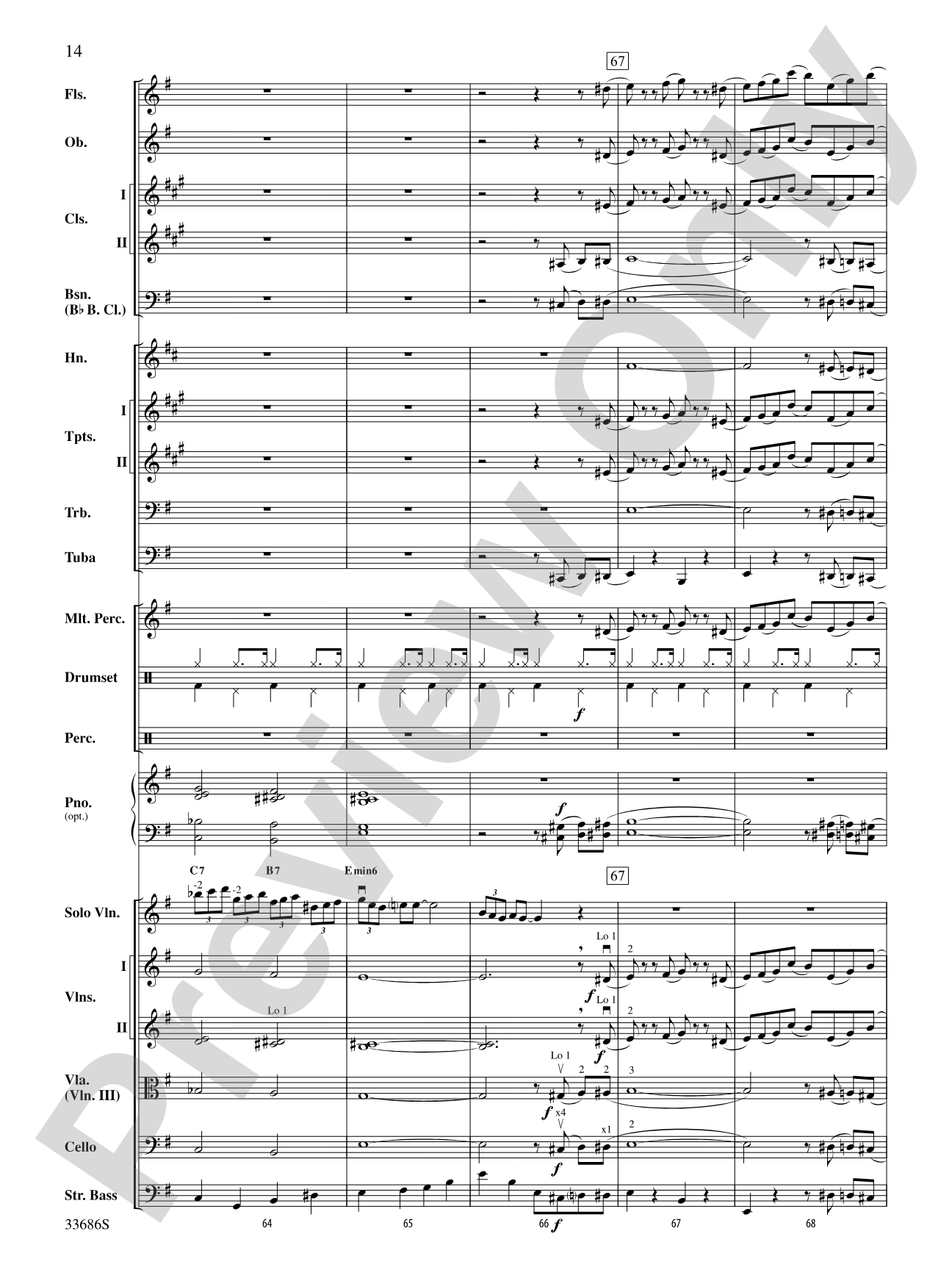 The Pink Panther: Full Orchestra Conductor Score & Parts