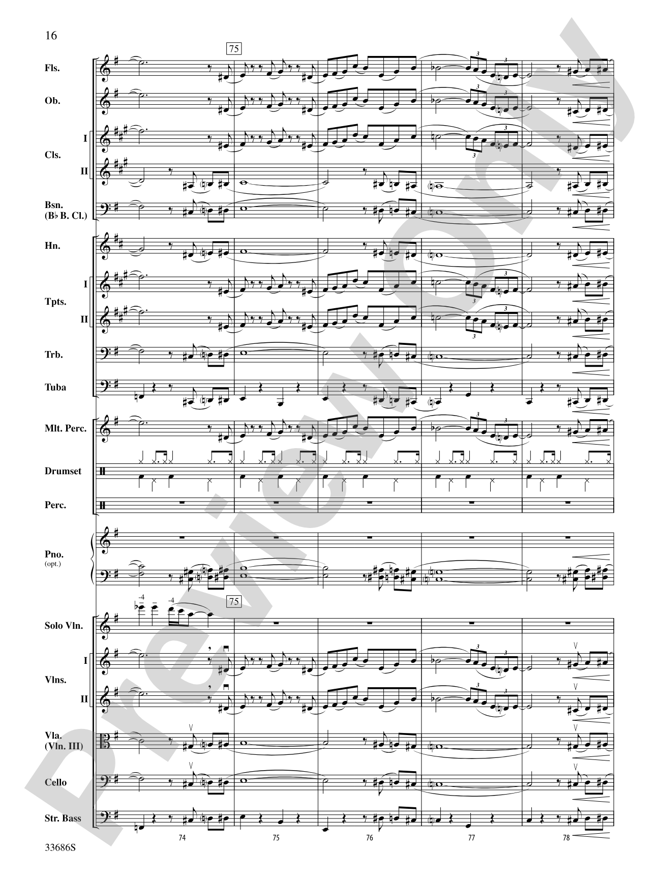 The Pink Panther: Full Orchestra Conductor Score & Parts