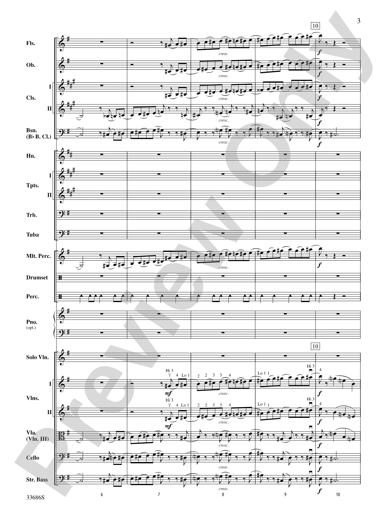The Pink Panther: Full Orchestra Conductor Score & Parts