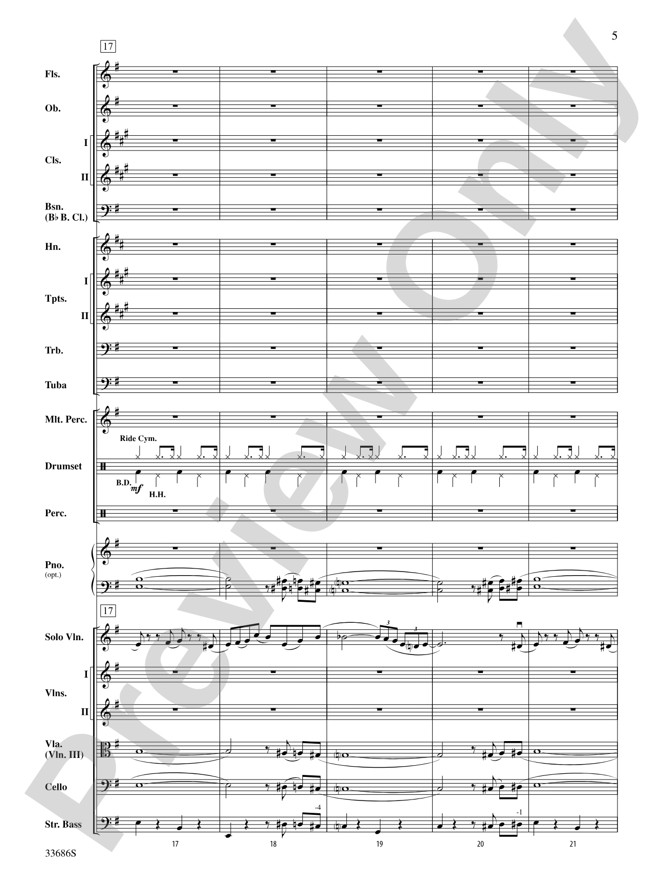 The Pink Panther: Full Orchestra Conductor Score & Parts