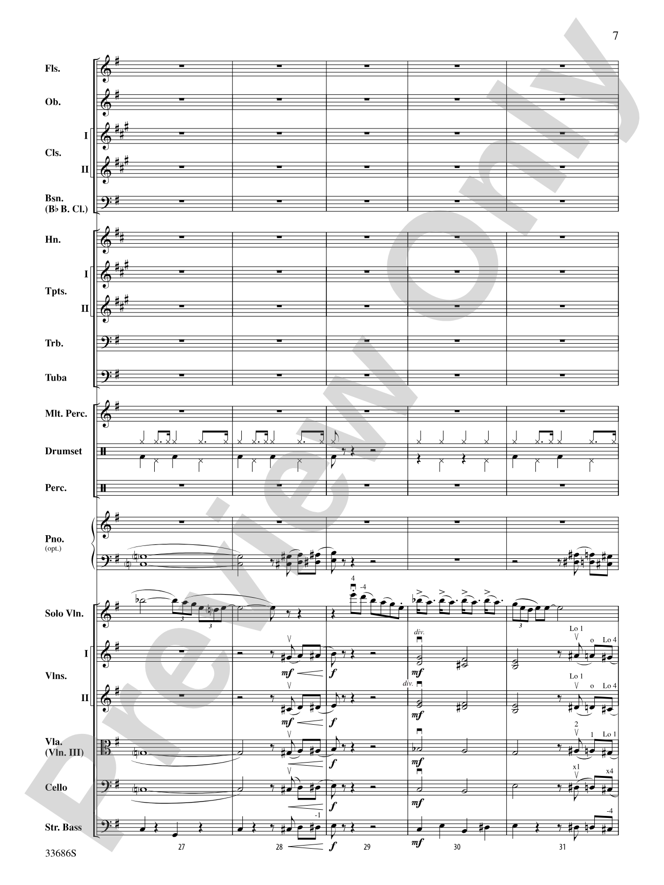 The Pink Panther: Full Orchestra Conductor Score & Parts