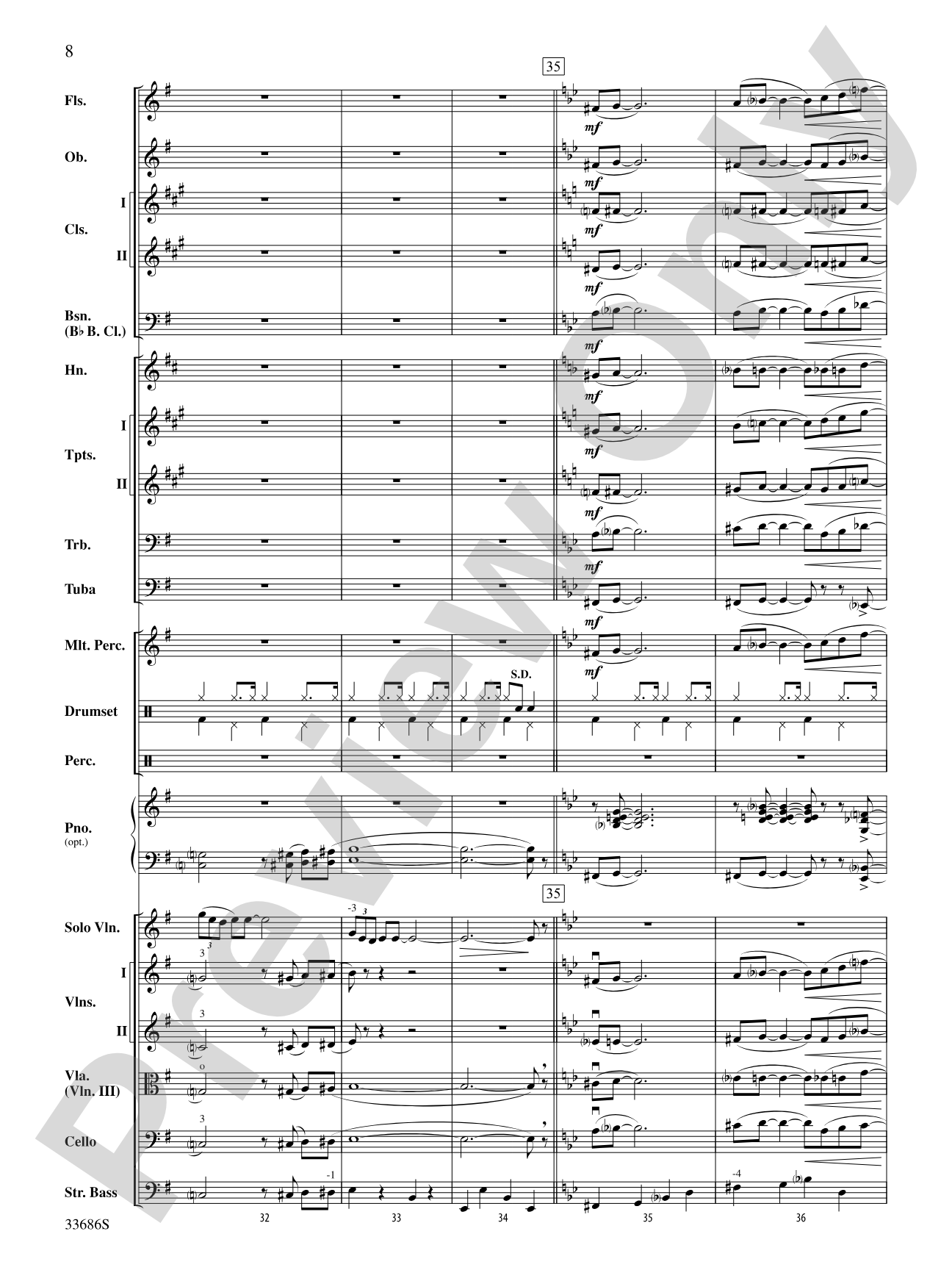 The Pink Panther: Full Orchestra Conductor Score & Parts