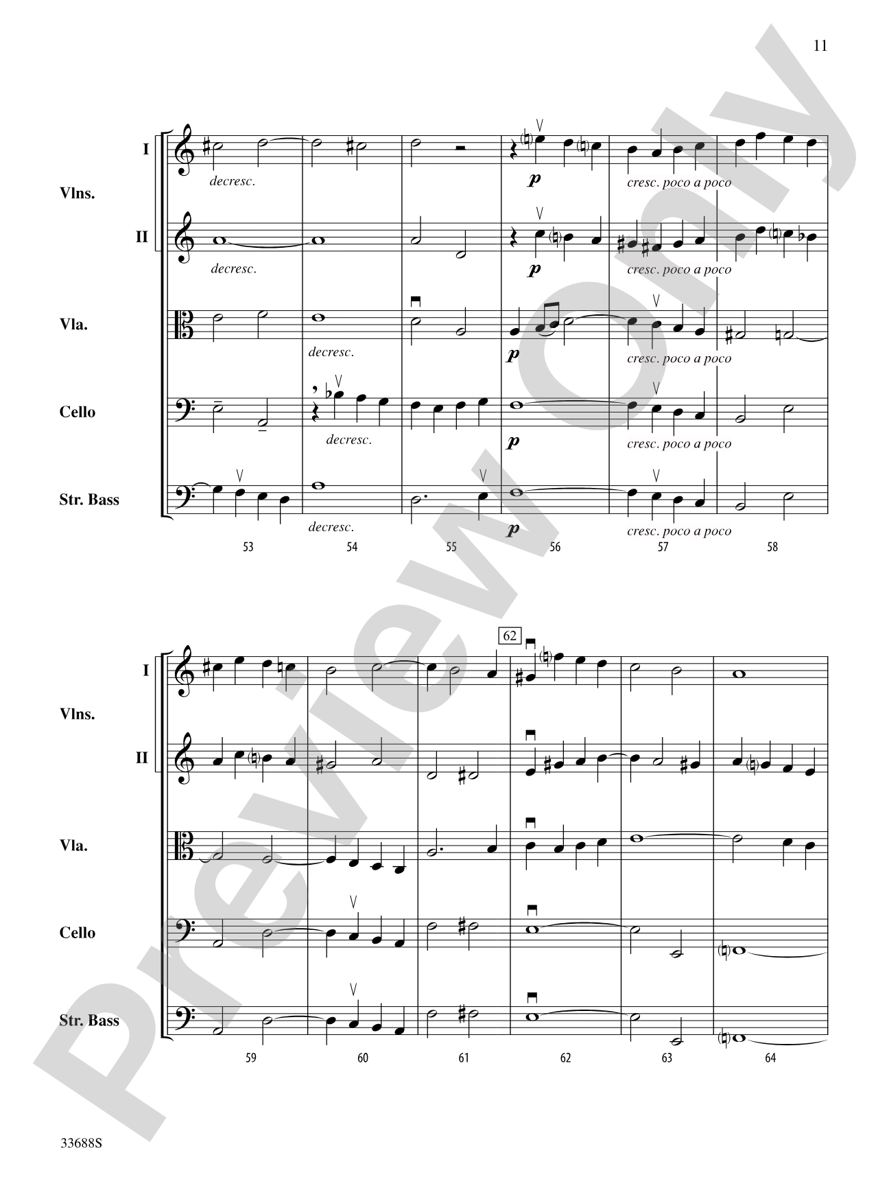 Prelude and Fugue in A Minor: String Orchestra Conductor Score & Parts