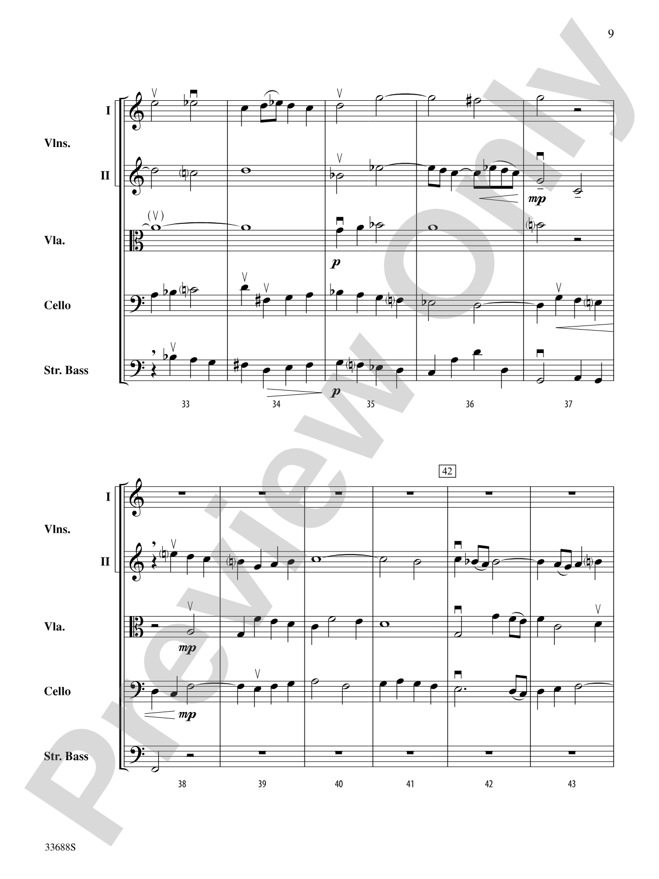 Prelude and Fugue in A Minor: String Orchestra Conductor Score & Parts