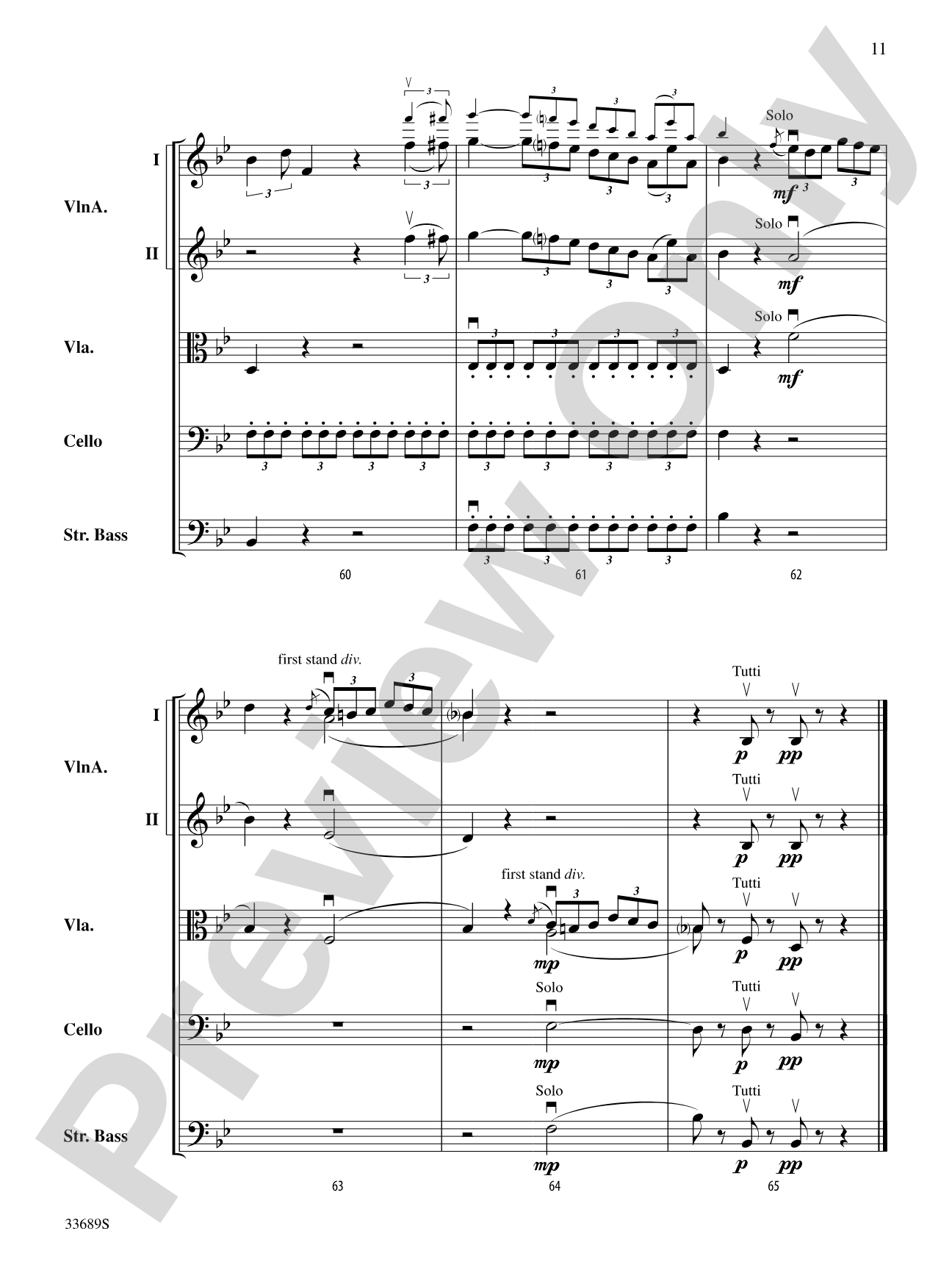 Sonata No. 8 "Pathetique": String Orchestra Conductor Score & Parts