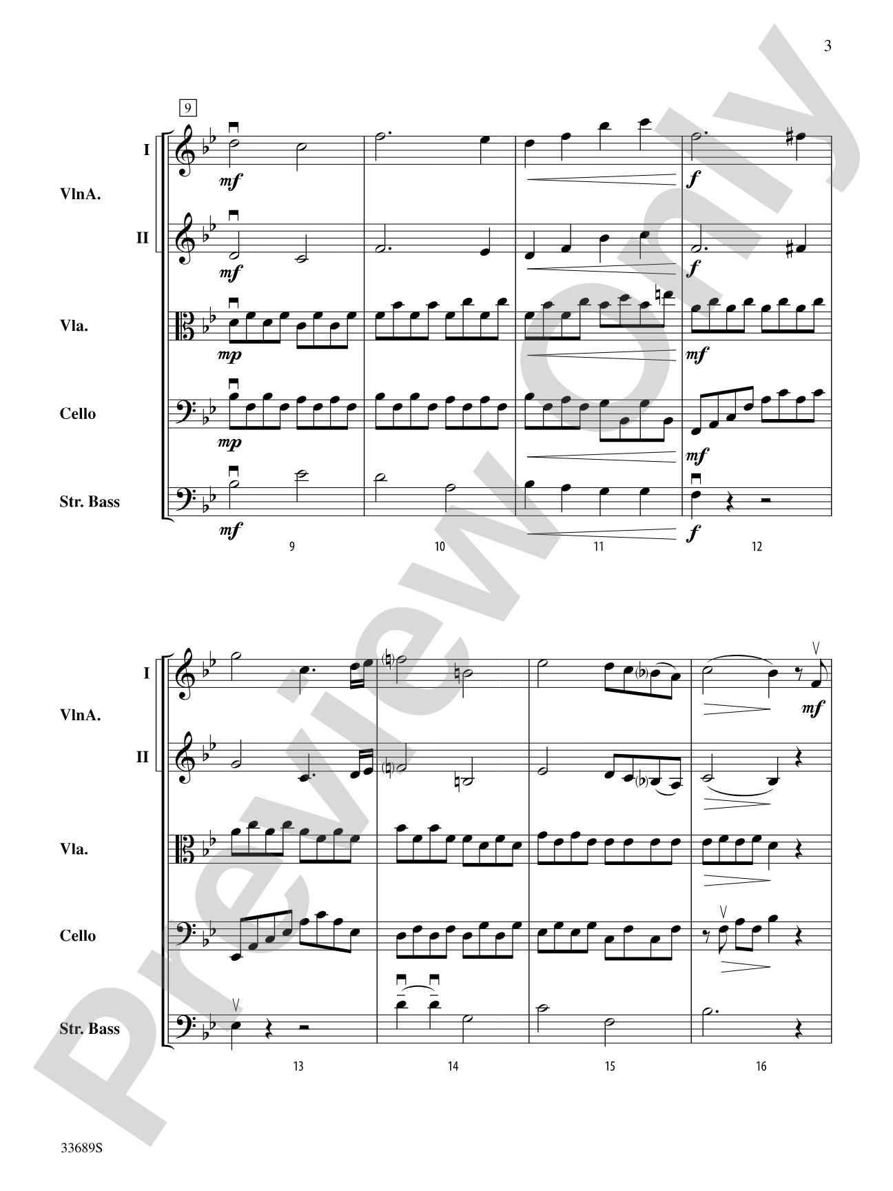 Sonata No. 8 "Pathetique": String Orchestra Conductor Score & Parts