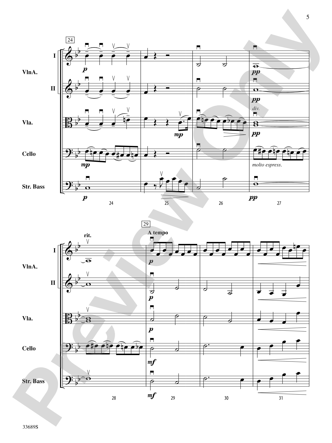 Sonata No. 8 "Pathetique": String Orchestra Conductor Score & Parts