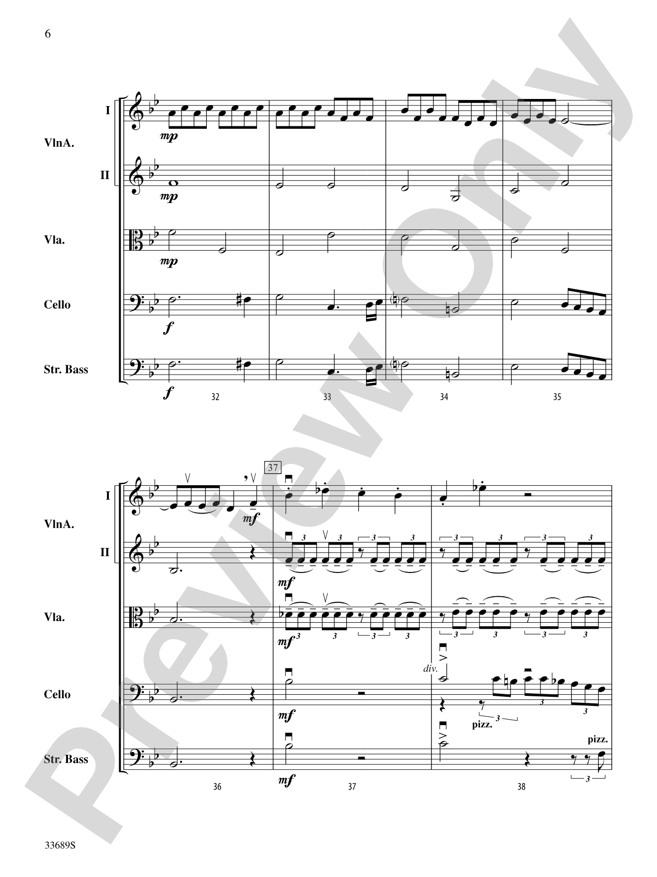 Sonata No. 8 "Pathetique": String Orchestra Conductor Score & Parts
