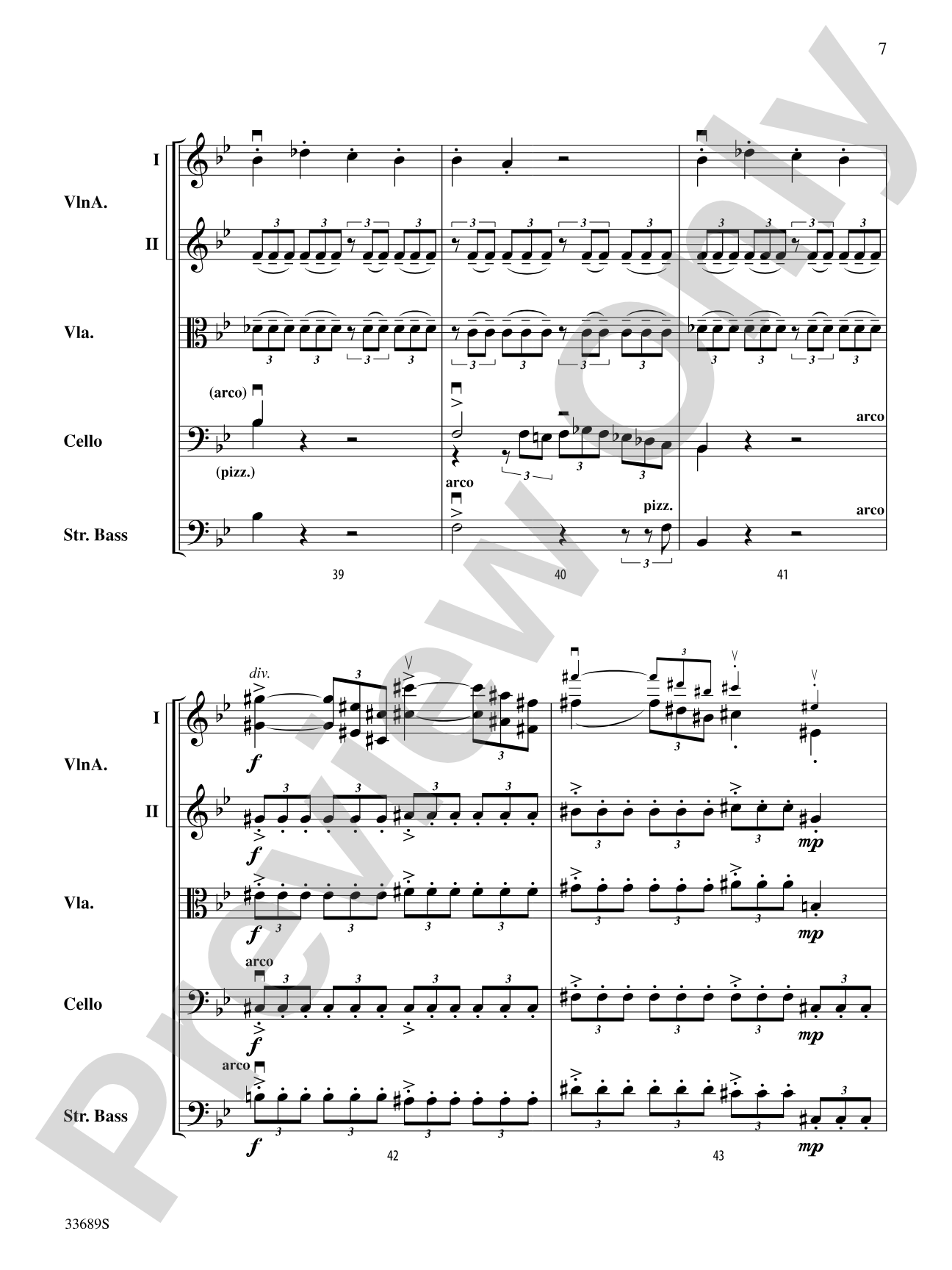 Sonata No. 8 "Pathetique": String Orchestra Conductor Score & Parts