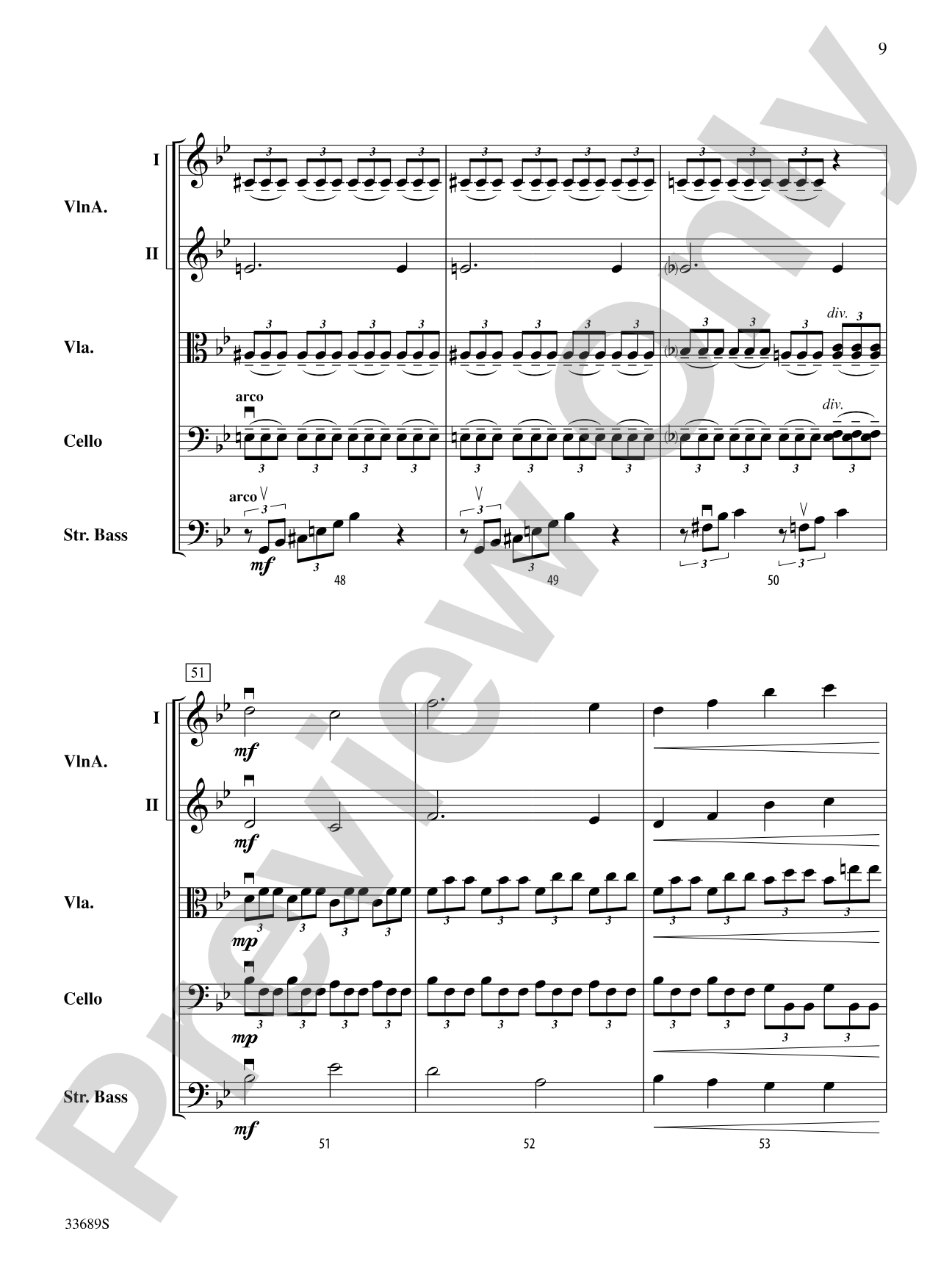 Sonata No. 8 "Pathetique": String Orchestra Conductor Score & Parts
