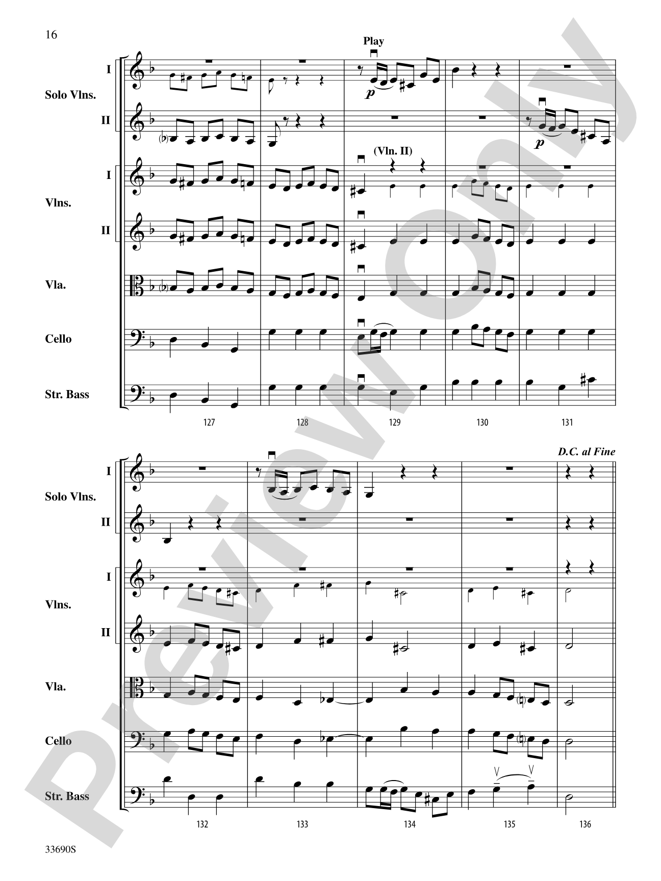 My Spirit Be Joyful (from Cantata No. 146): String Orchestra Conductor Score & Parts