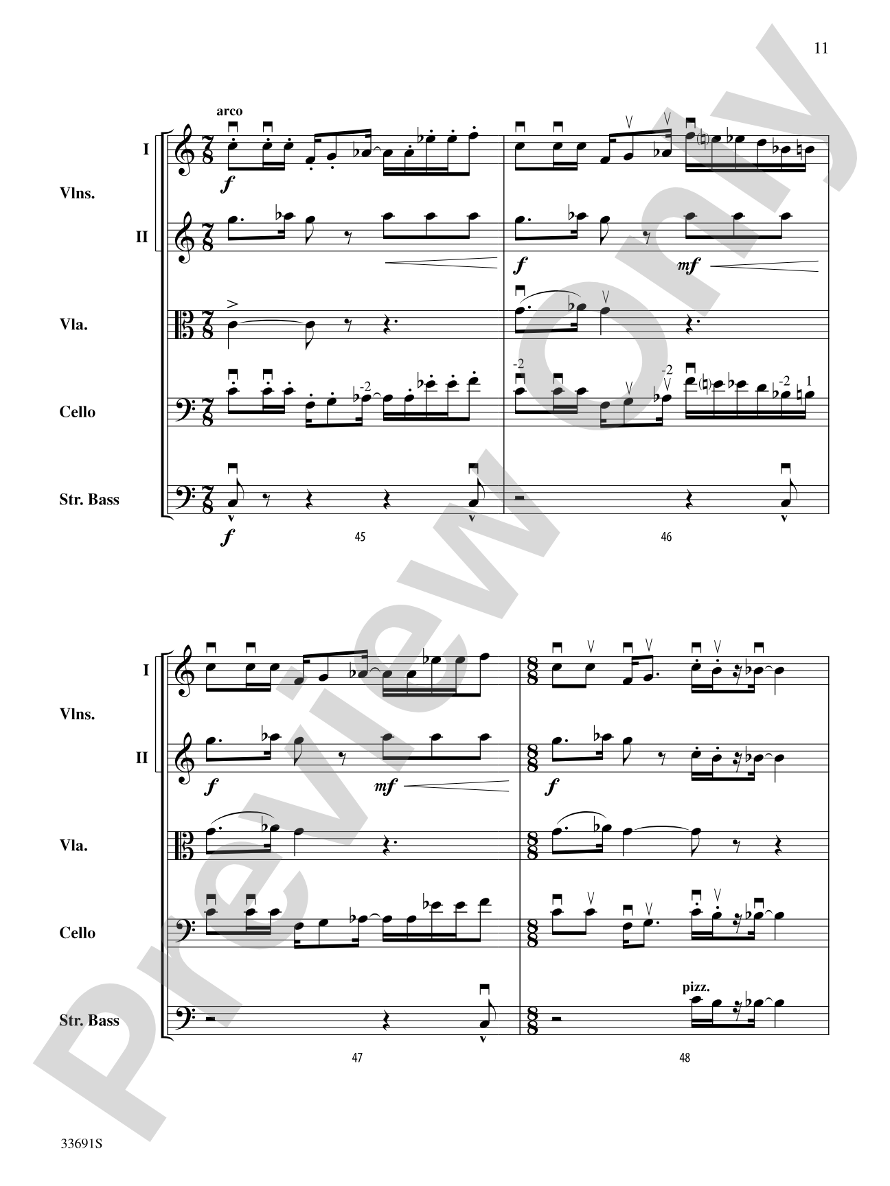 Paranoid Android (from OK Computer): String Orchestra Conductor Score & Parts