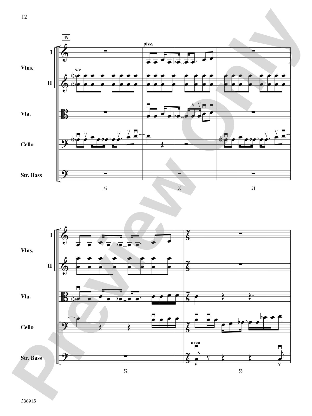 Paranoid Android (from OK Computer): String Orchestra Conductor Score & Parts