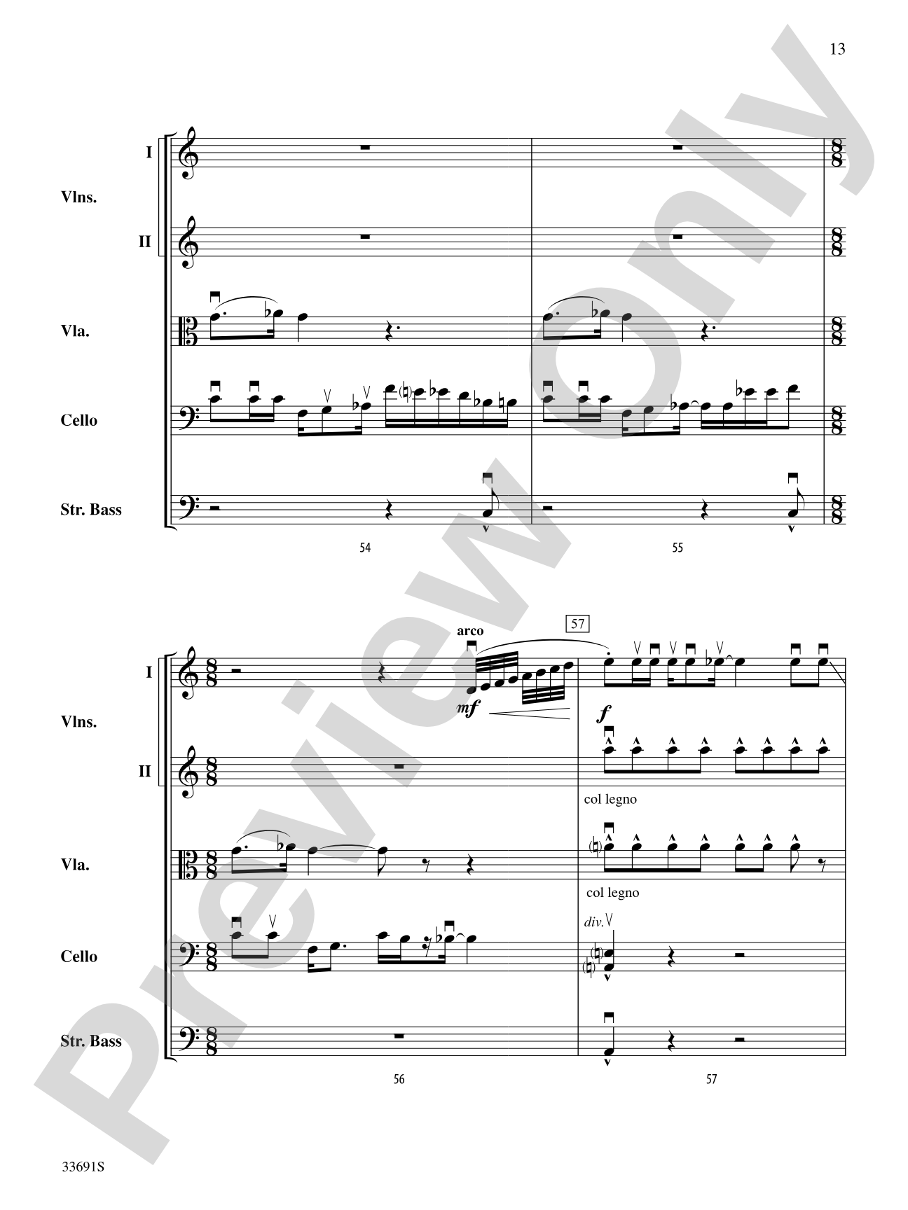 Paranoid Android (from OK Computer): String Orchestra Conductor Score & Parts
